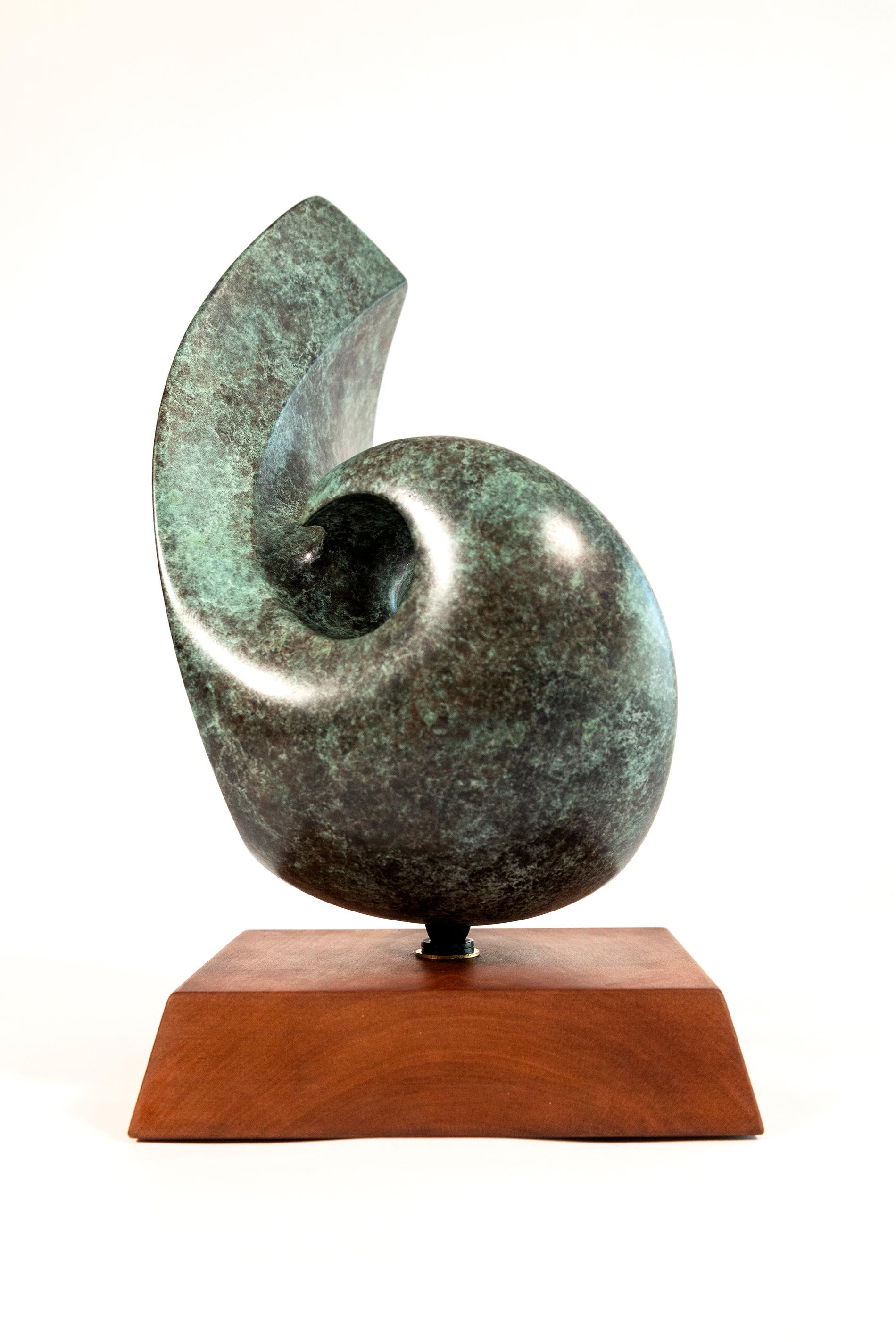 Nocturne Ed. 2/15 - smooth, polished, abstract, bronze sculpture For Sale 4