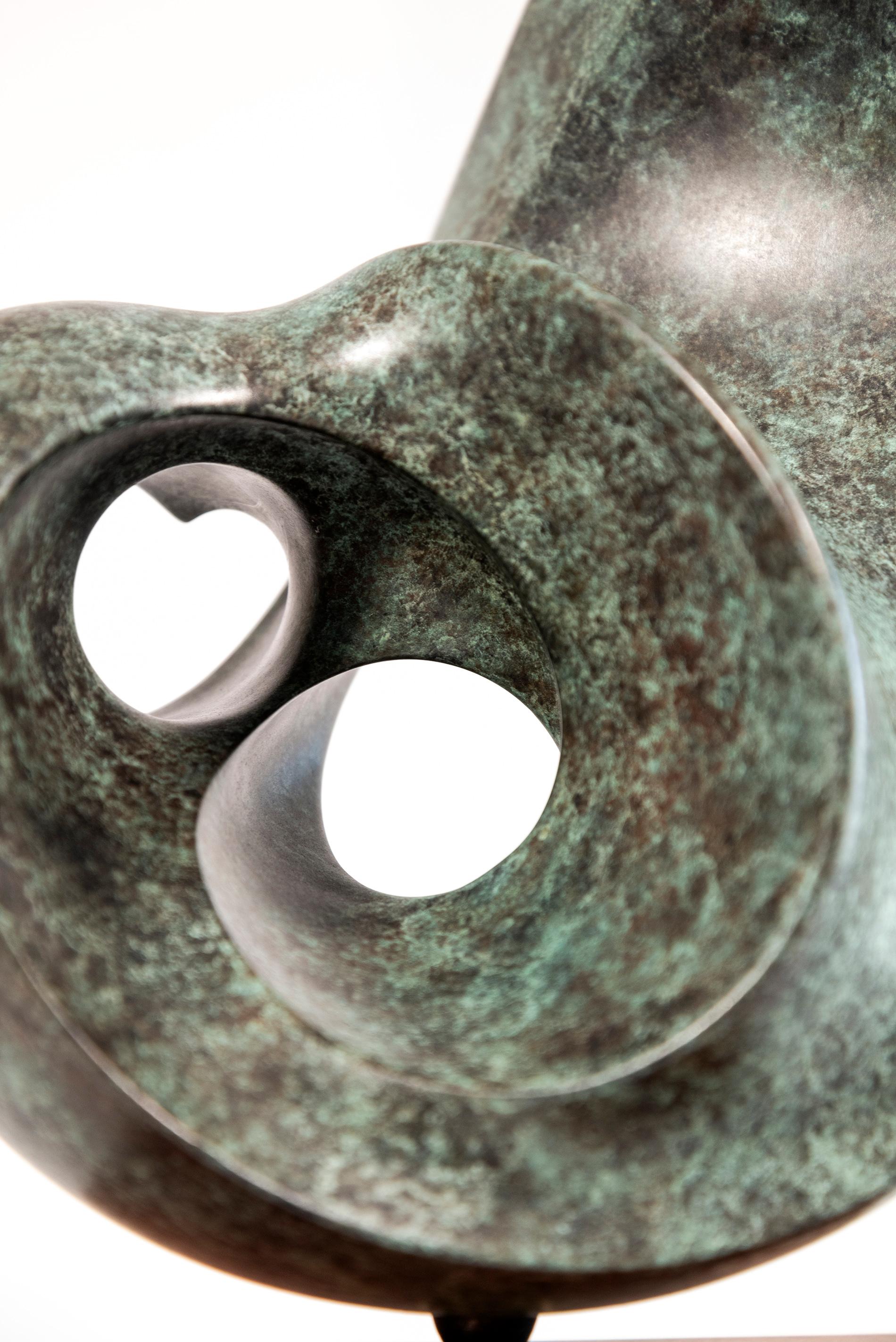 Nocturne Ed. 2/15 - smooth, polished, abstract, bronze sculpture For Sale 5