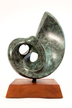 Vintage Nocturne Ed. 2/15 - smooth, polished, abstract, bronze sculpture