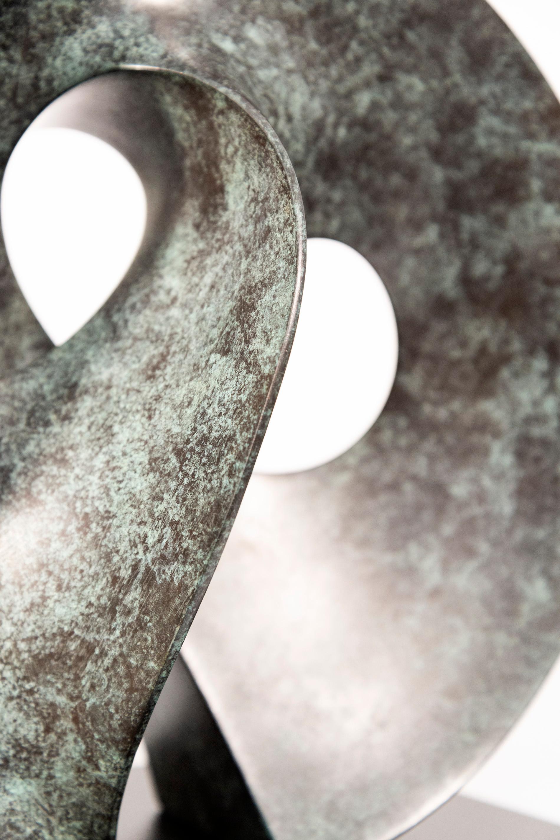 Open Clef Ed. 2/15 - abstract, sculpture, contemporary, bronze For Sale 7