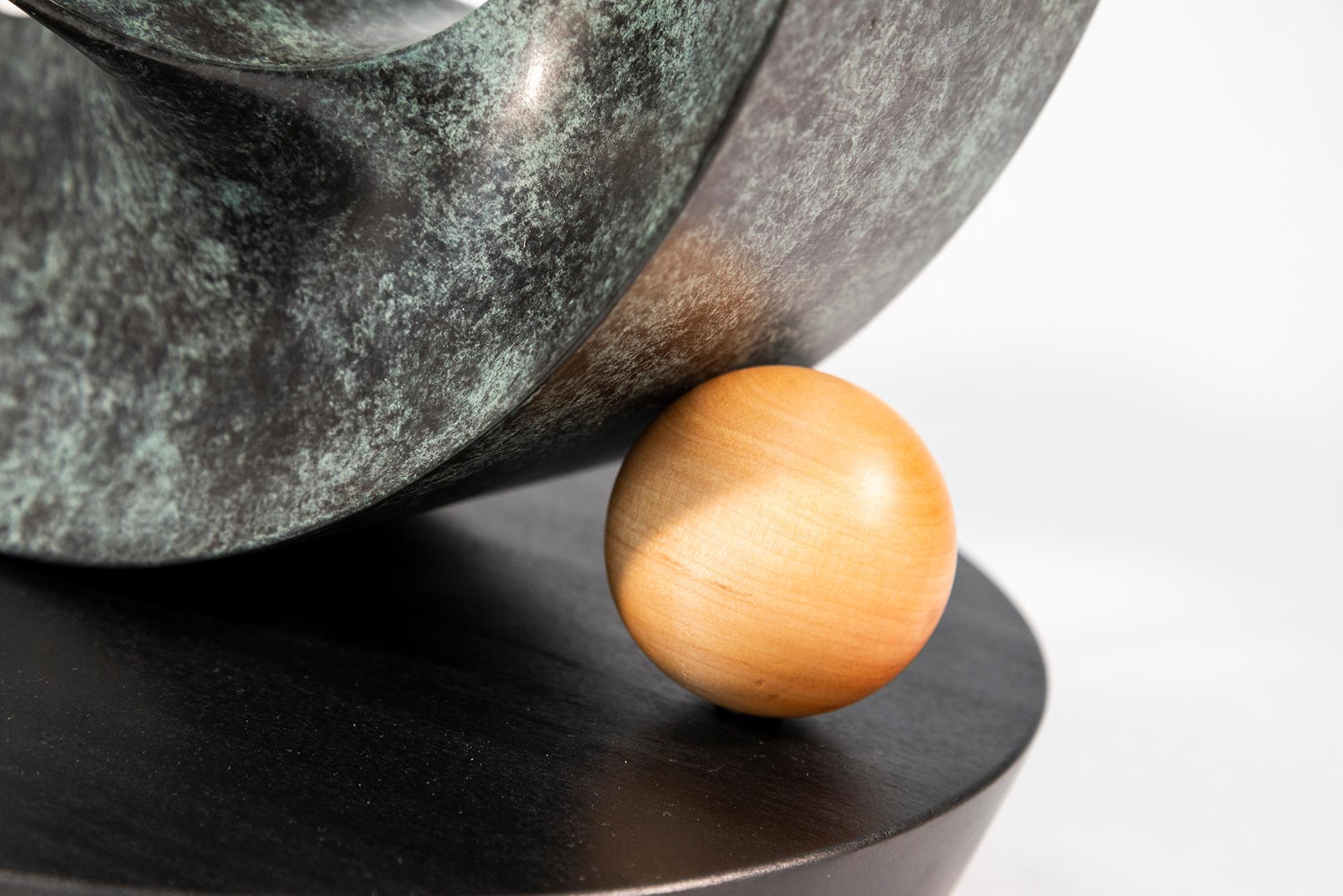 Open Clef Ed. 2/15 - abstract, sculpture, contemporary, bronze For Sale 1