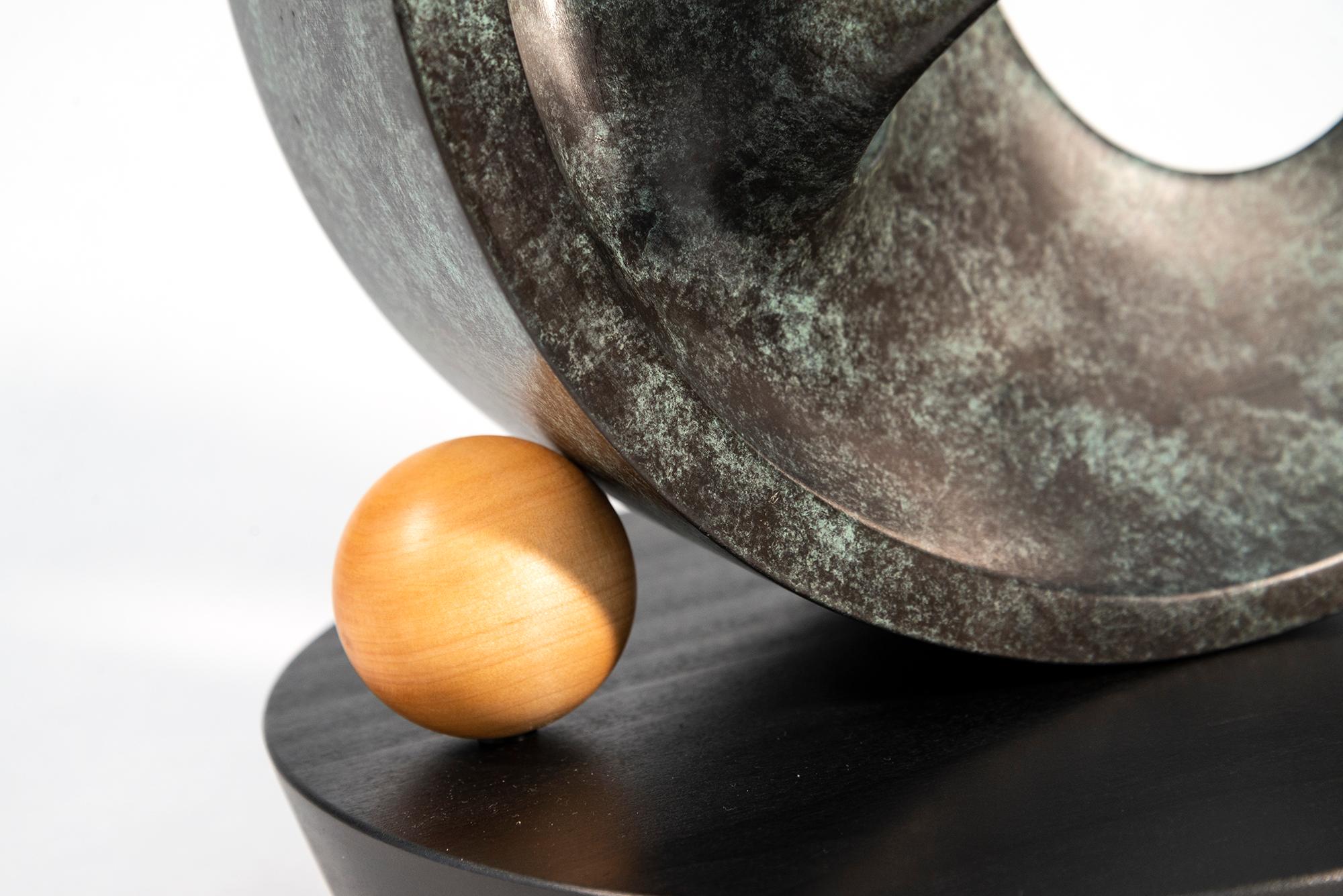Open Clef Ed. 2/15 - abstract, sculpture, contemporary, bronze For Sale 8