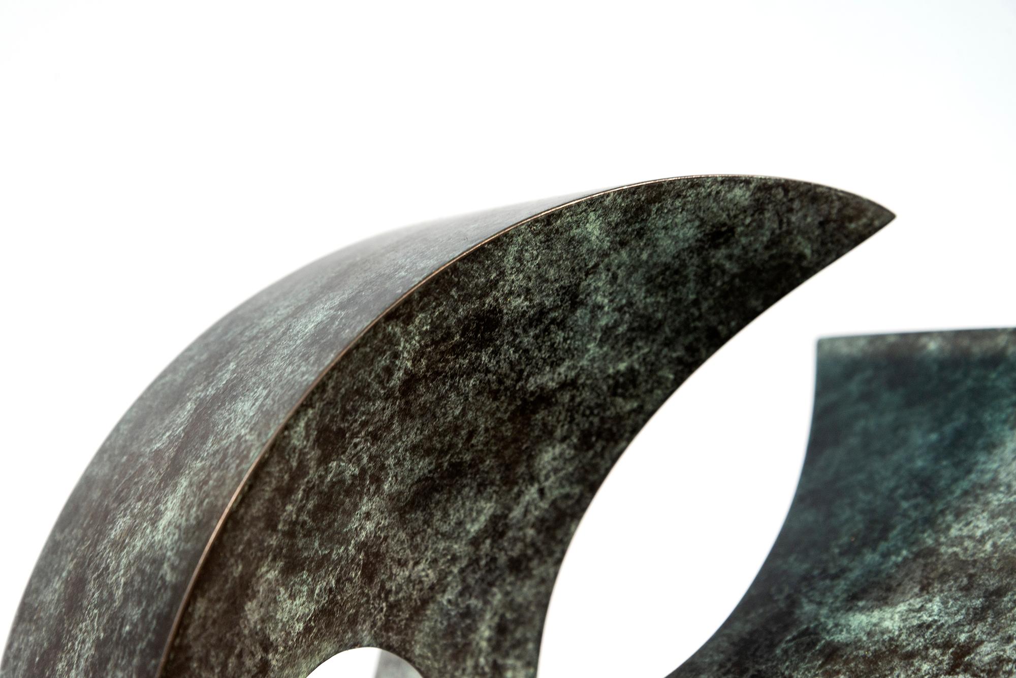 Open Clef Ed. 2/15 - abstract, sculpture, contemporary, bronze For Sale 9
