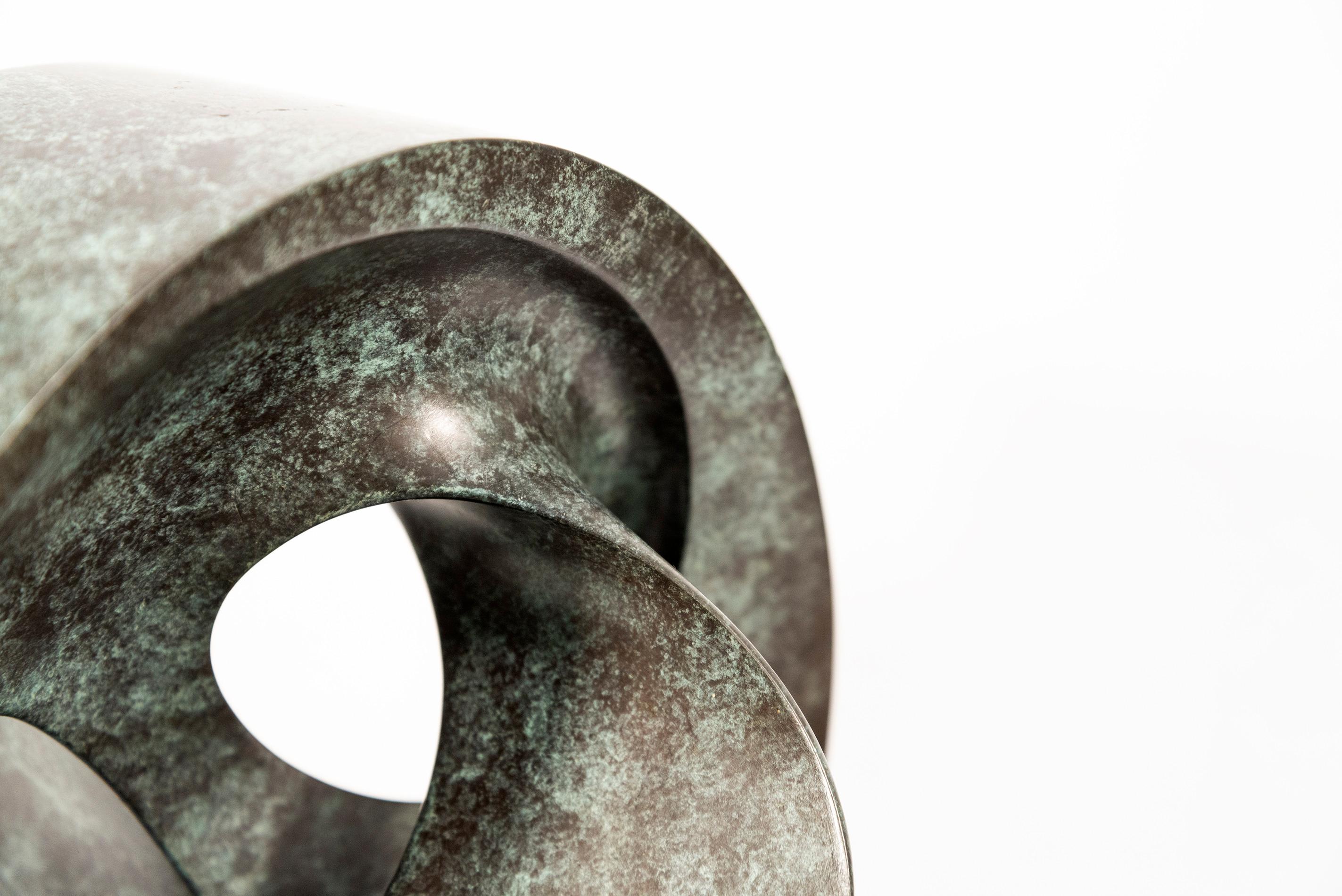 Open Clef Ed. 2/15 - abstract, sculpture, contemporary, bronze For Sale 2