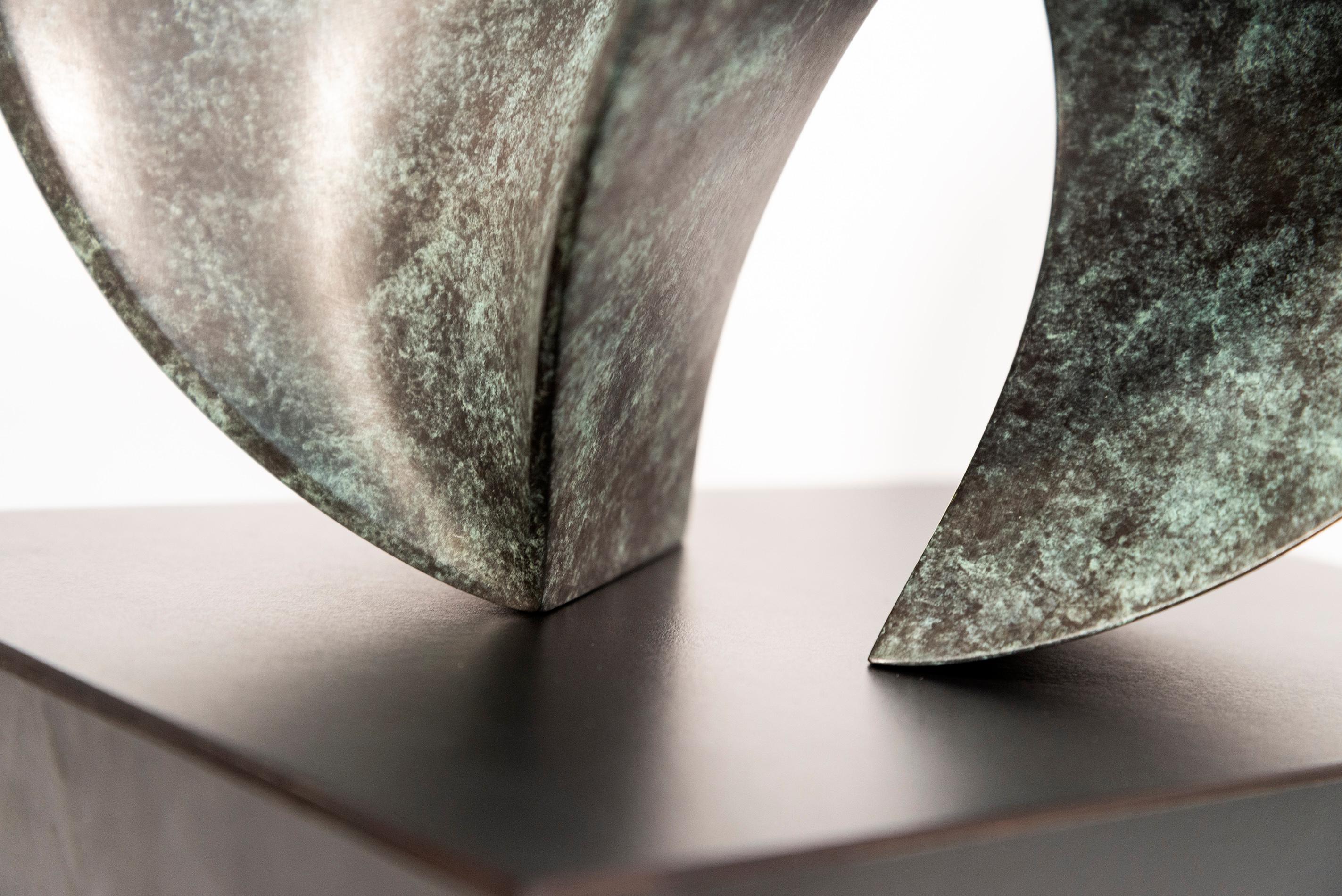 Open Clef Ed. 2/15 - abstract, sculpture, contemporary, bronze For Sale 3