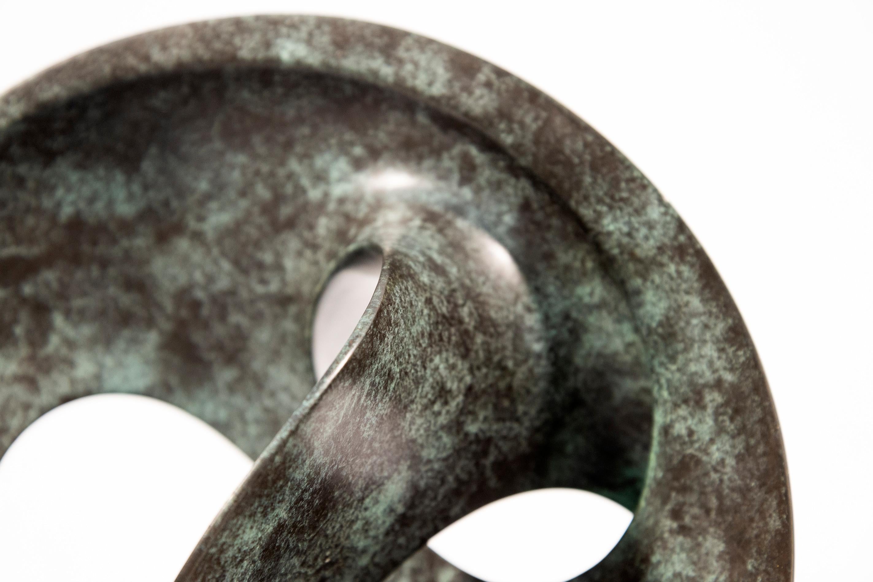 Open Clef Ed. 2/15 - abstract, sculpture, contemporary, bronze For Sale 4