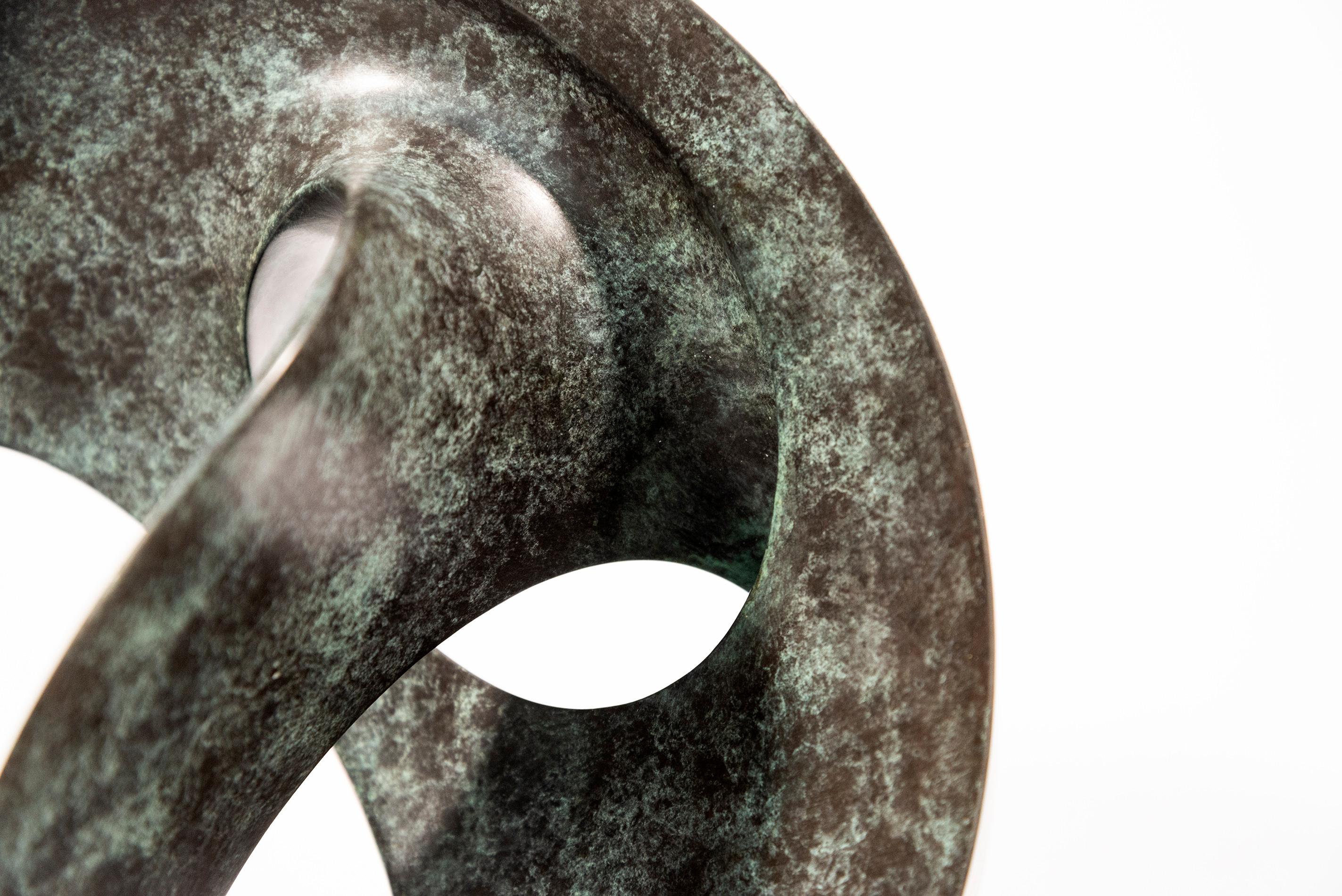 Open Clef Ed. 2/15 - abstract, sculpture, contemporary, bronze For Sale 5