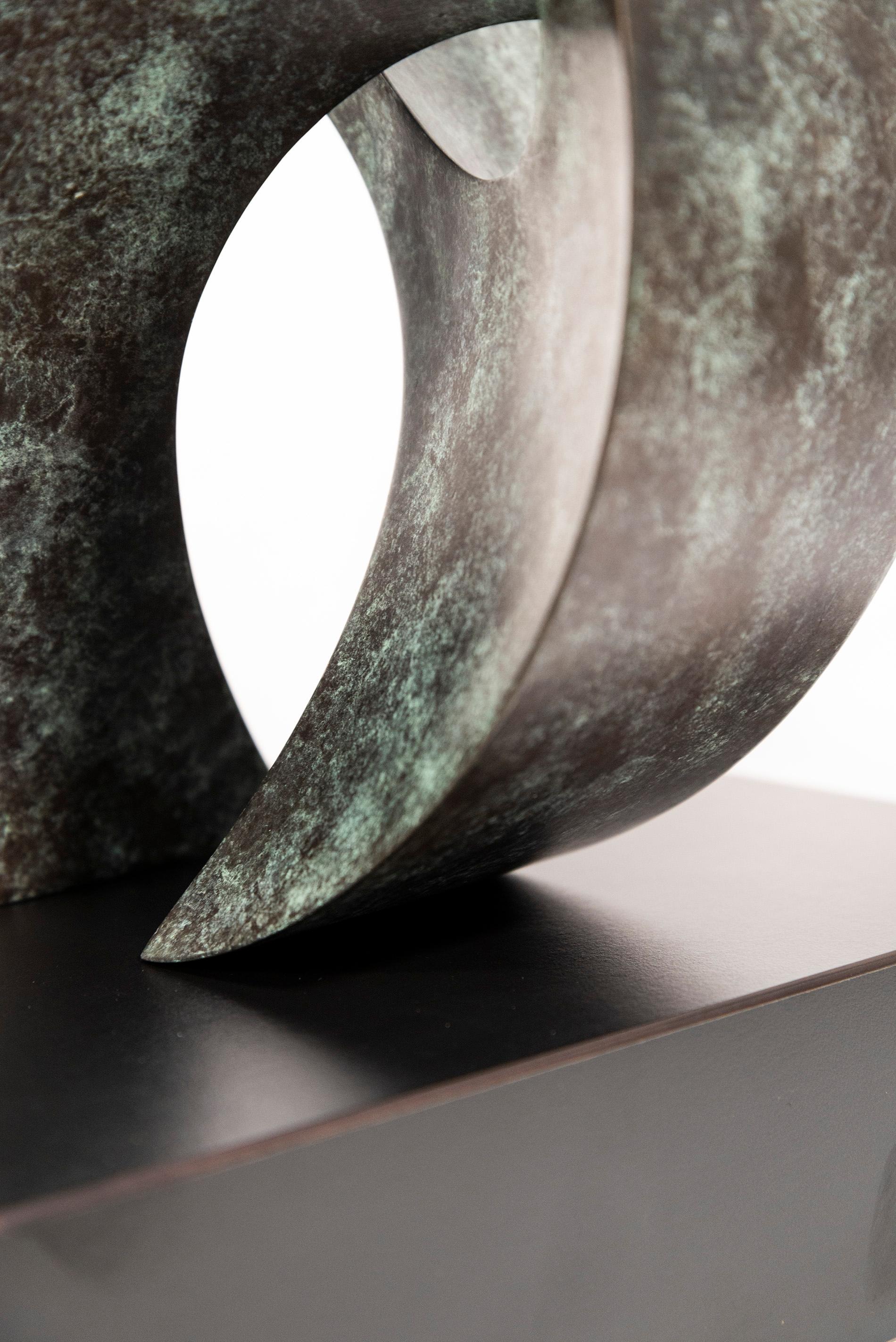Open Clef Ed. 2/15 - abstract, sculpture, contemporary, bronze For Sale 6