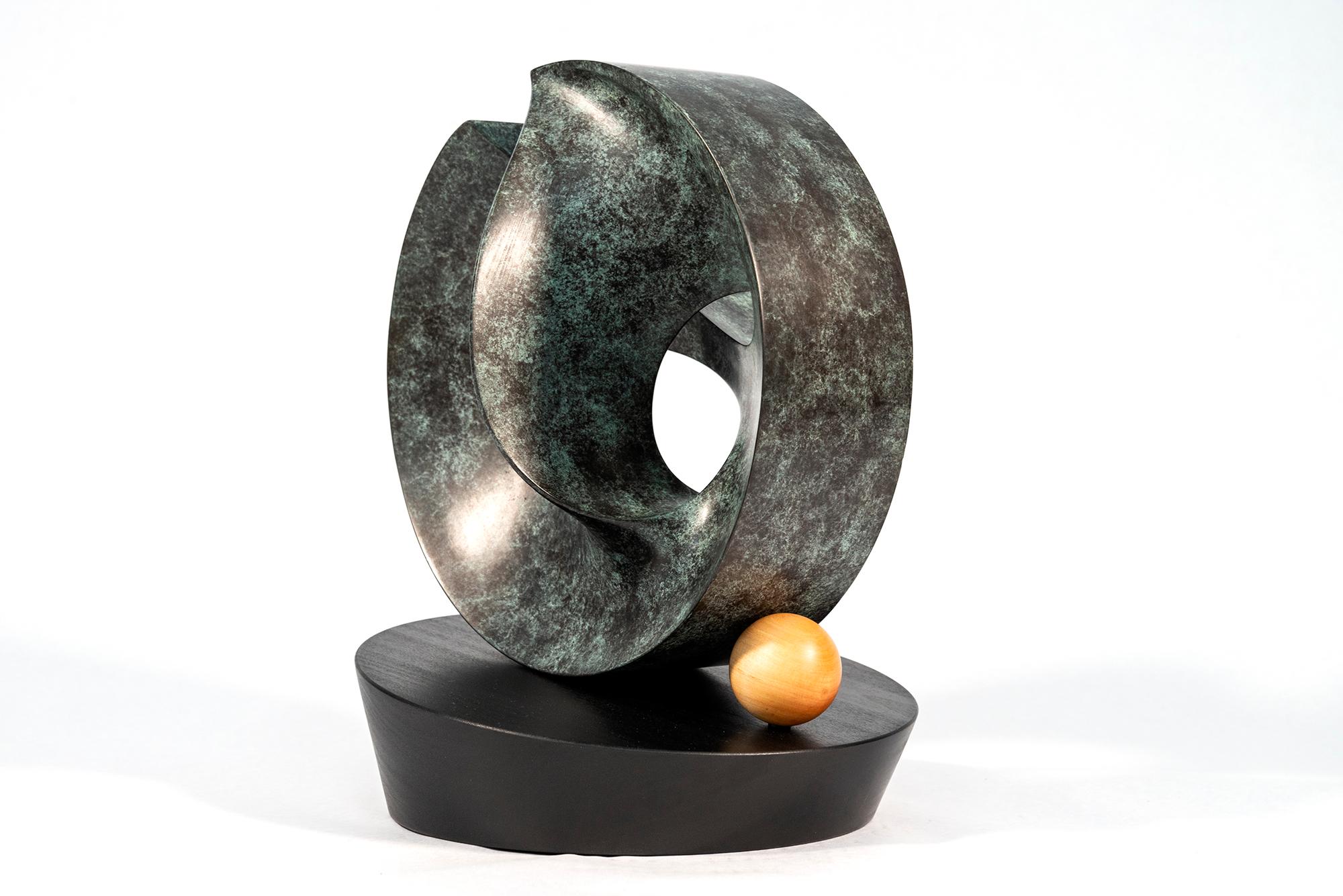 Open Clef Ed. 2/15 - abstract, sculpture, contemporary, bronze - Abstract Sculpture by David Chamberlain