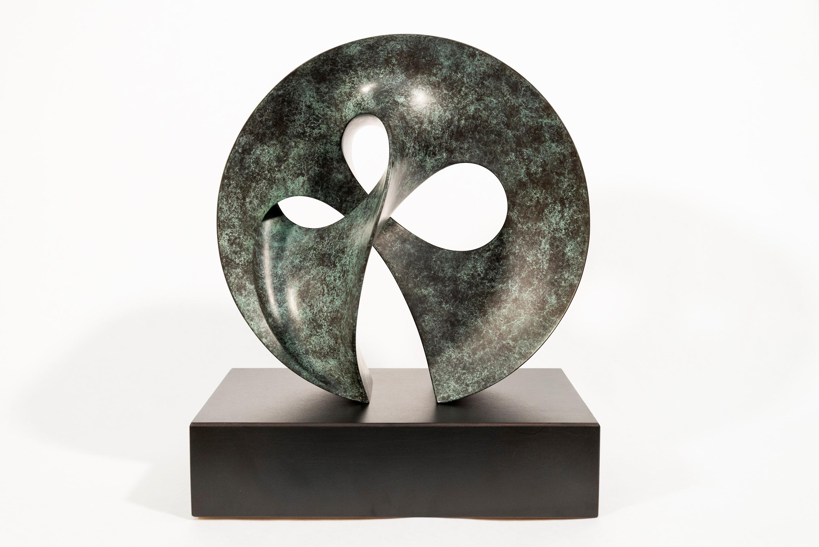 Open Clef Ed. 2/15 - abstract, sculpture, contemporary, bronze - Sculpture by David Chamberlain