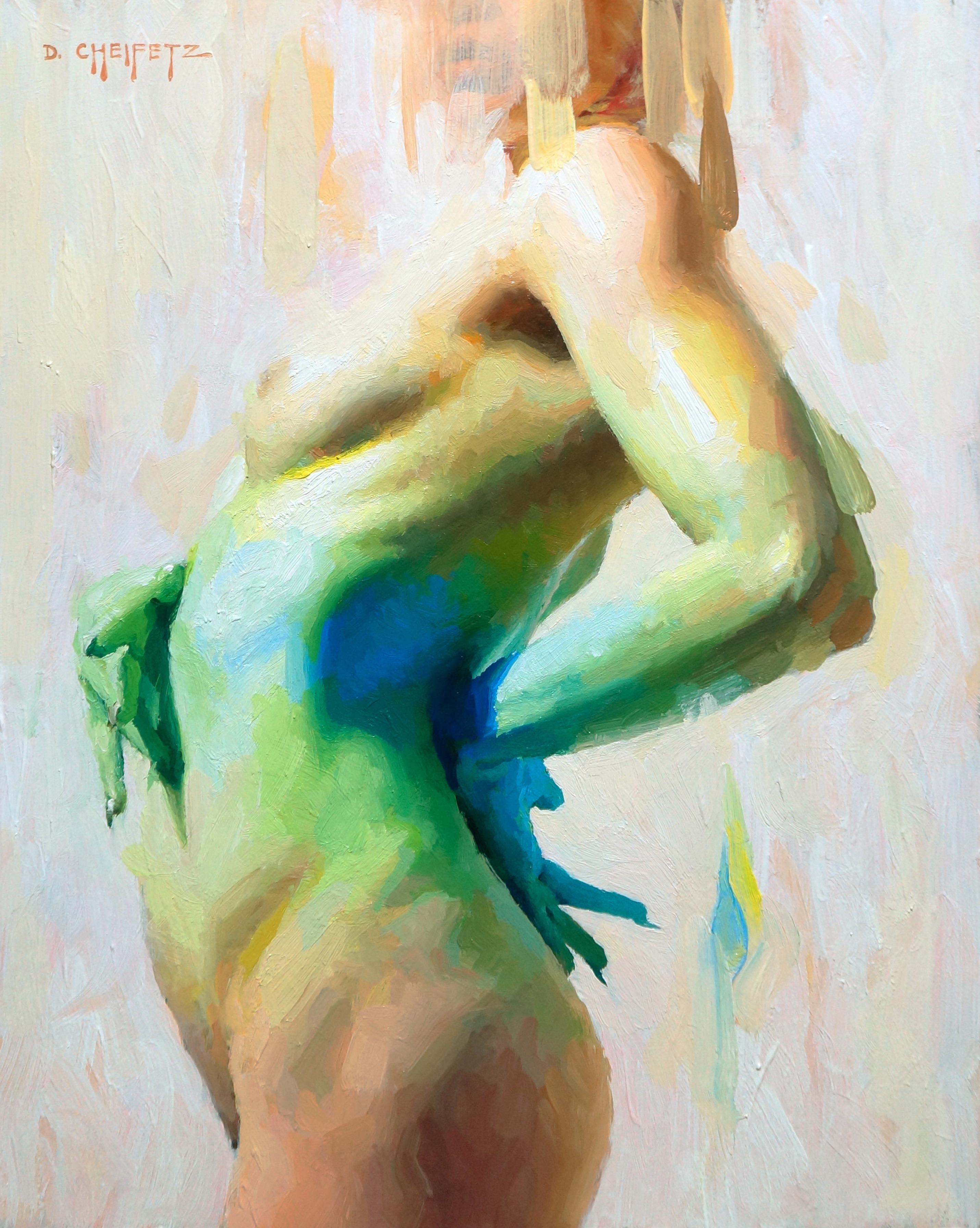 David Cheifetz Nude Painting - "Aura, " Oil Painting