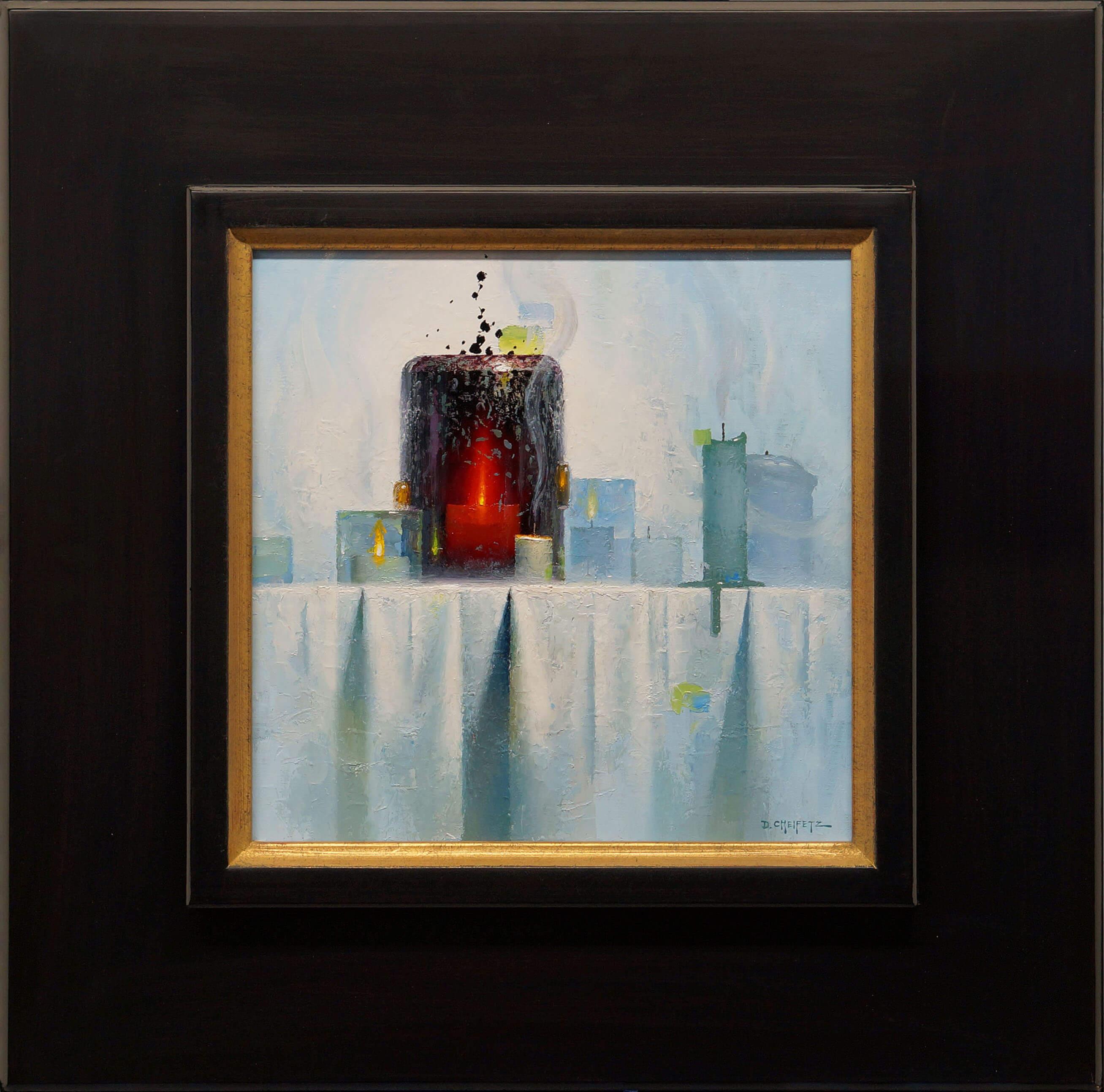 „Black Light“ (2024) von David Cheifetz, Ölgemälde auf Aluminiumplatte, Gemälde im Angebot 8