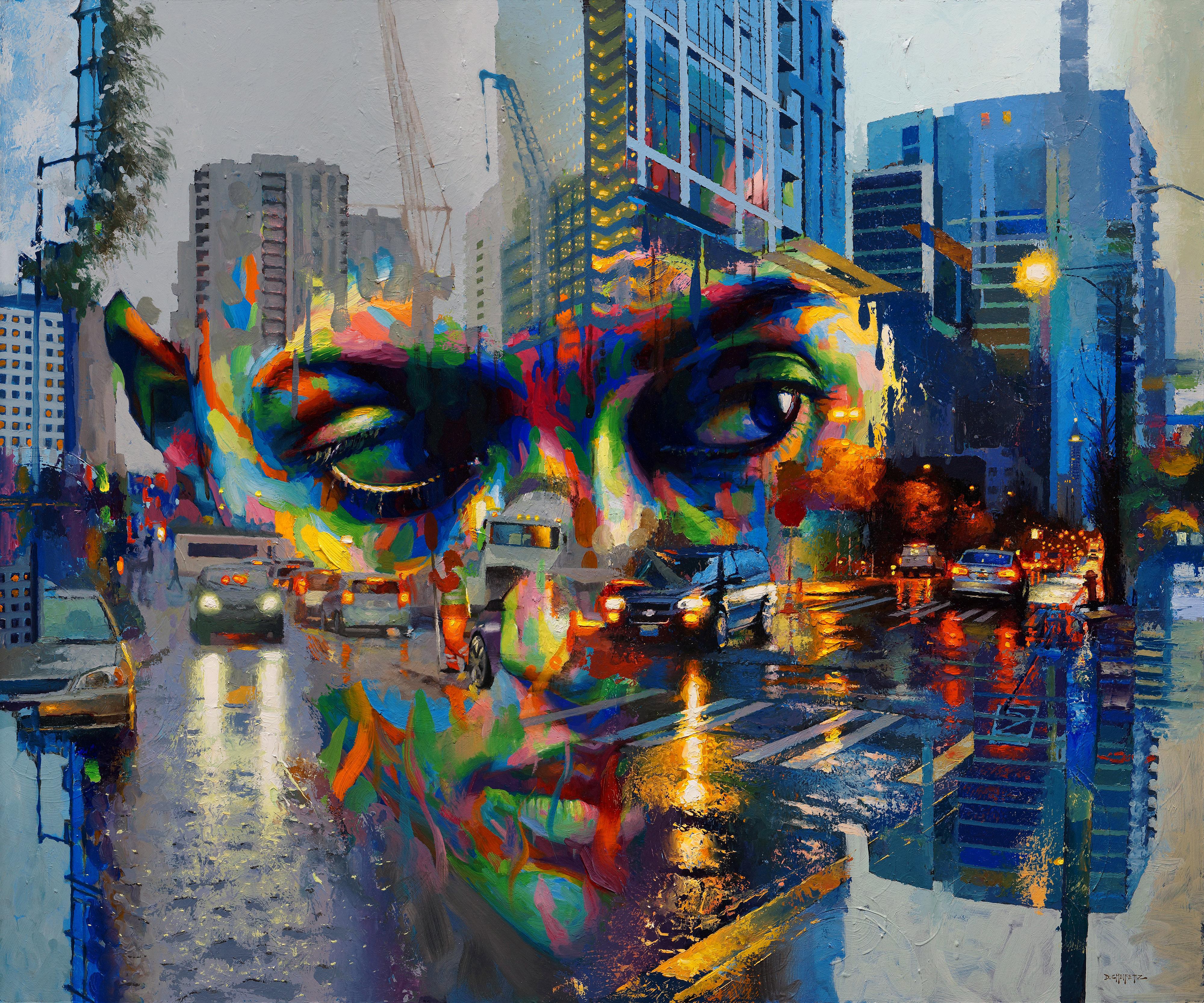 "Convergenza" di David Cheifetz è un dipinto a olio originale, realizzato a mano, che raffigura una donna che converge con una città. 

Informazioni sull'artista:
David è un artista acclamato e collezionato a livello internazionale che continua a