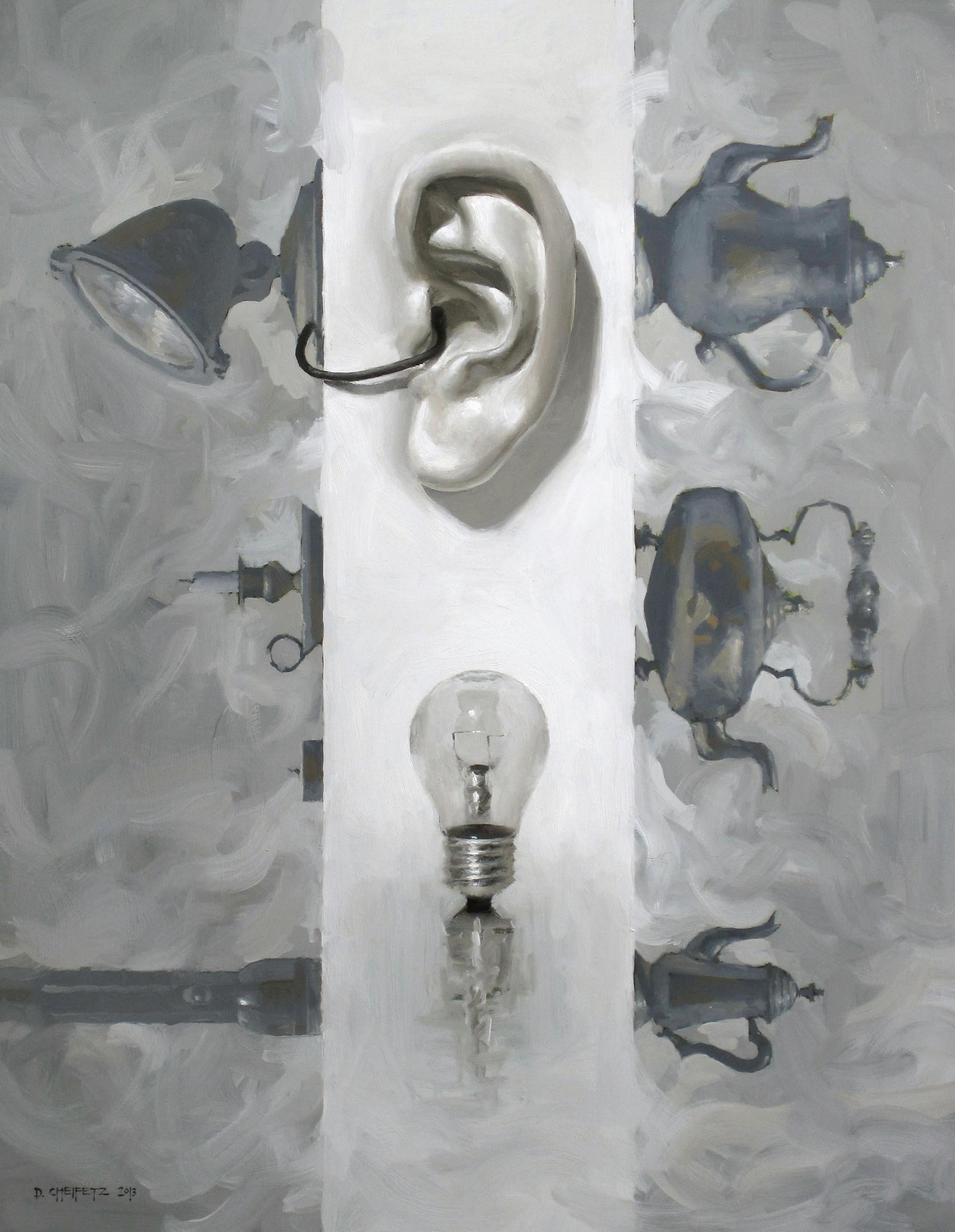 Still-Life Painting David Cheifetz - Peinture à l'huile « Light and Noise »