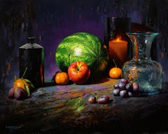 "Melon" by David Cheifetz, Oil on Aluminum Panel Painting