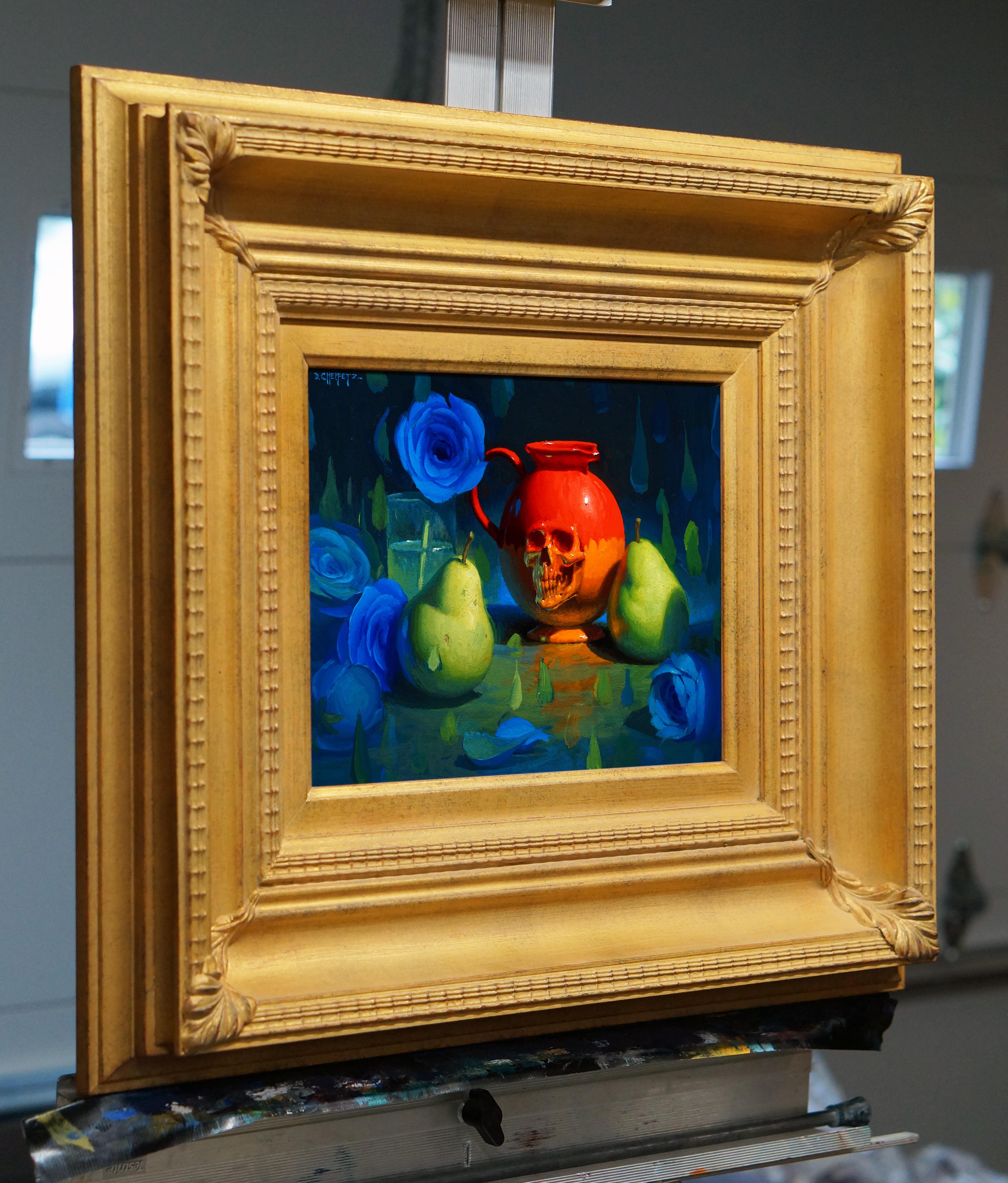 „Das Wasser“ (2024) von David Cheifetz, Öl auf Aluminiumplatte, Gemälde im Angebot 1