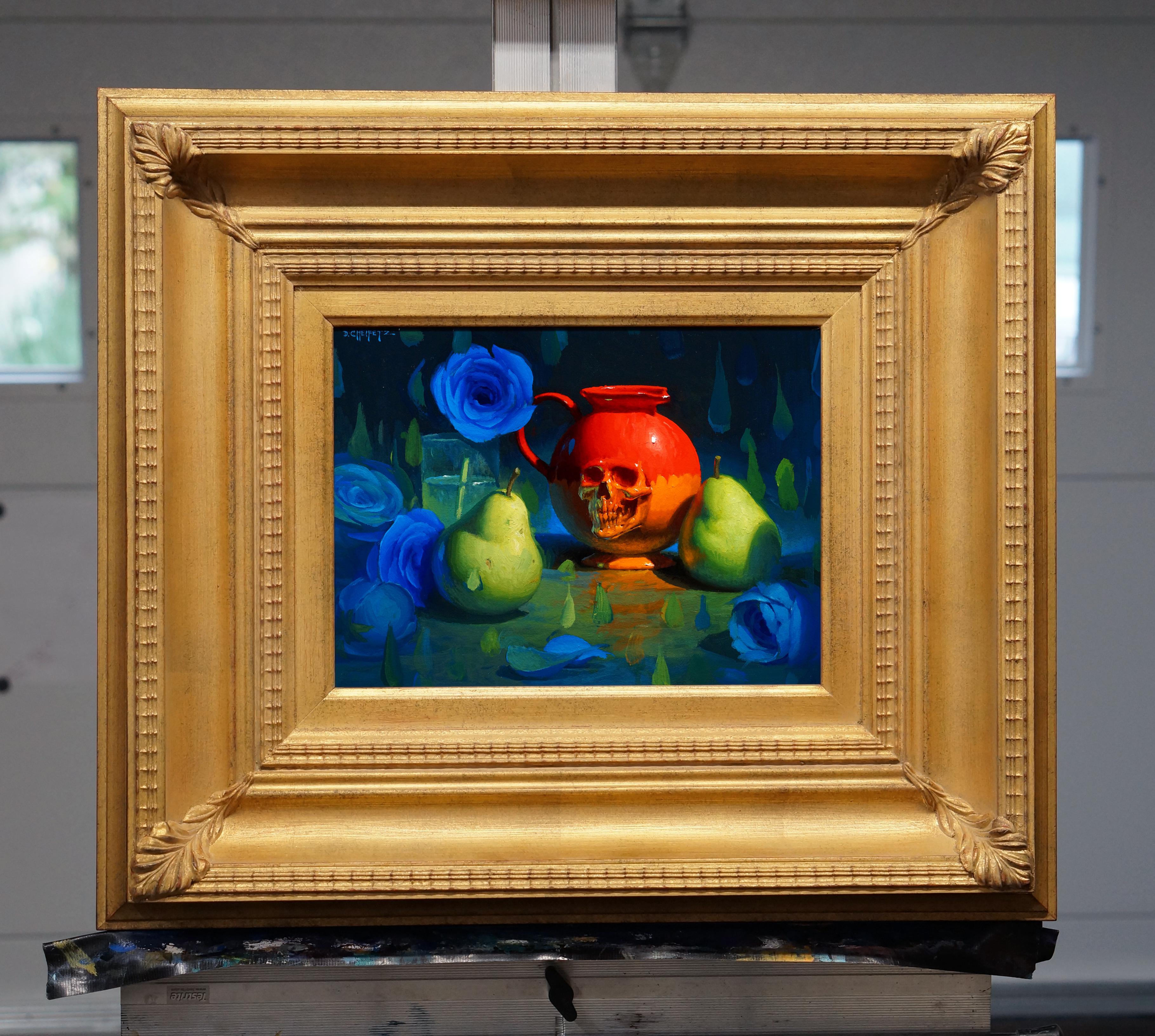 „Das Wasser“ (2024) von David Cheifetz, Öl auf Aluminiumplatte, Gemälde im Angebot 3