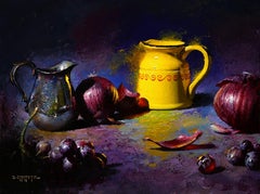 "Mentre non guardavi" di David Cheifetz, pittura a olio su pannello di alluminio