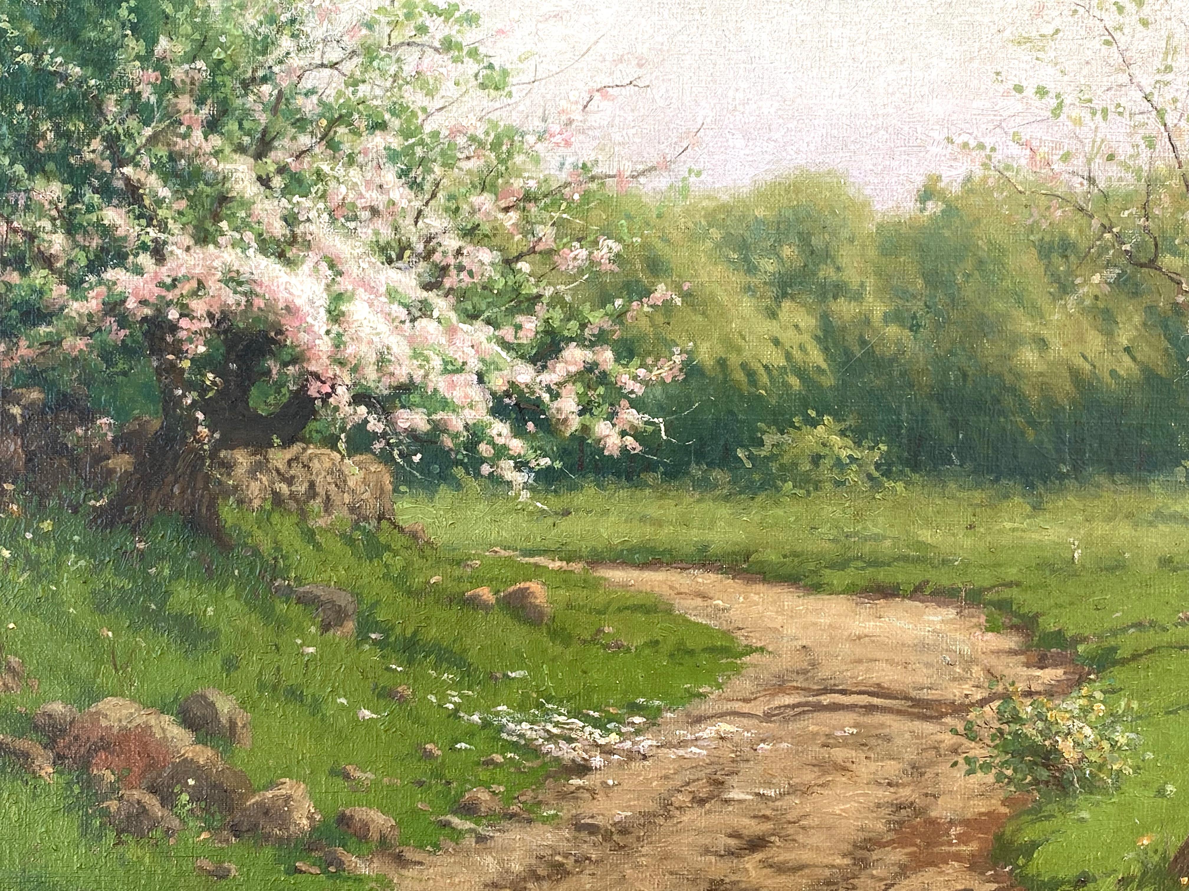 Le temps des fleurs de pommier - Post-impressionnisme Painting par David Clark