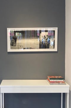 Contrails and Slipstream 36 - Horizontal Geometric Abstract Monotype, 2003