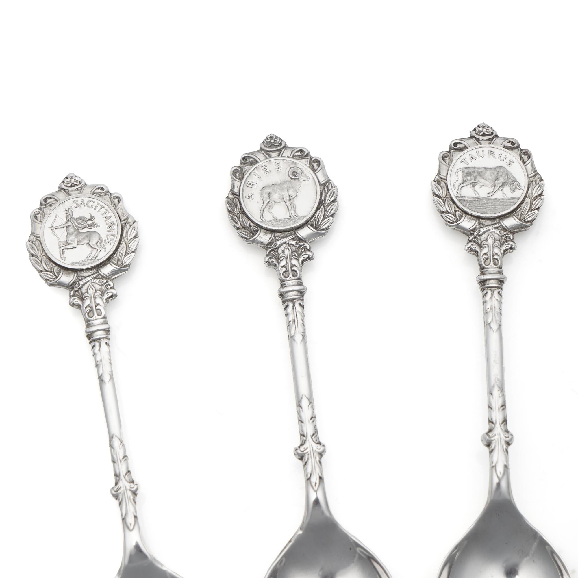 SILVER SPOONS by David Cornell 12 Zodiac signs V For Sale 4