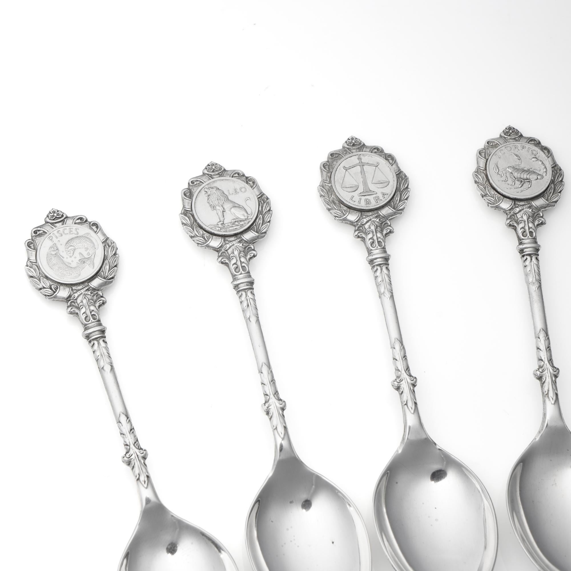 SILVER SPOONS by David Cornell 12 Zodiac signs V For Sale 5