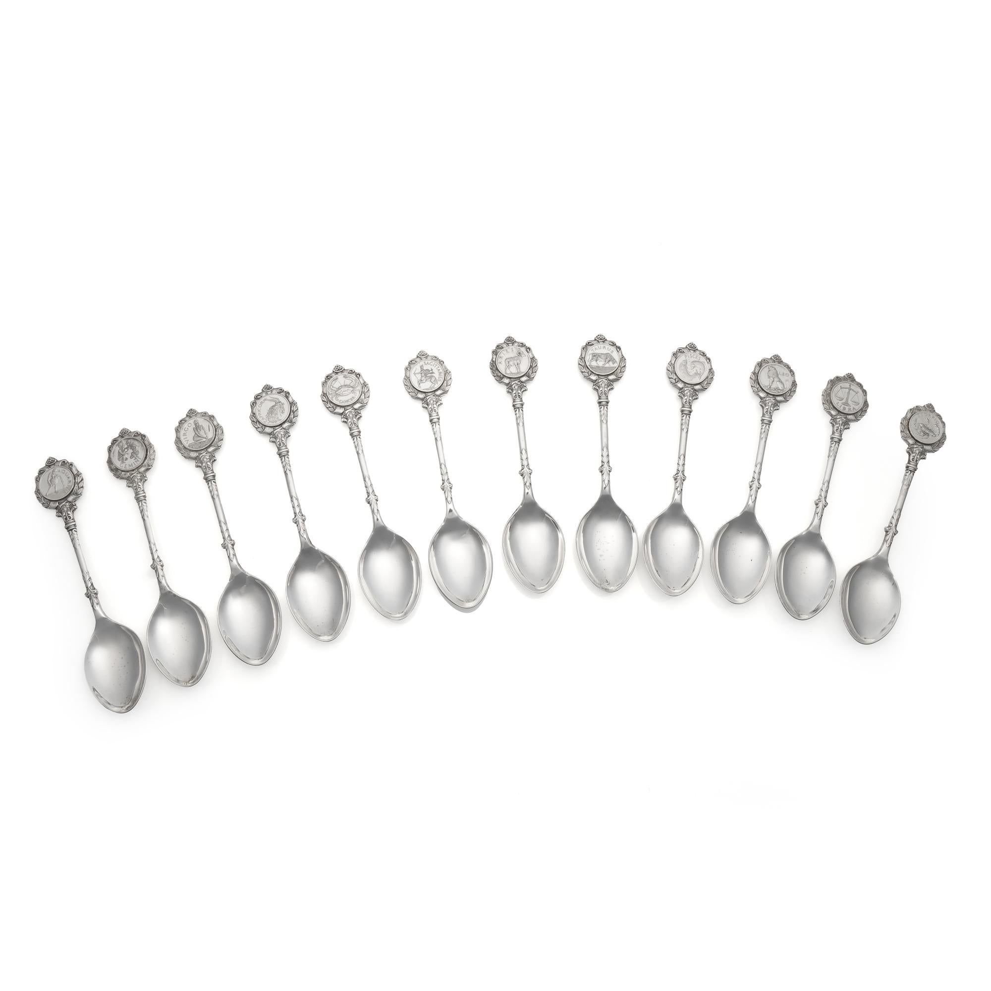 SILVER SPOONS by David Cornell 12 Zodiac signs V For Sale 1