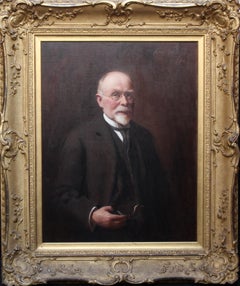 Antique Portrait of Mr R H Sinclair - Scottish 1914 art male portrait oil painting 