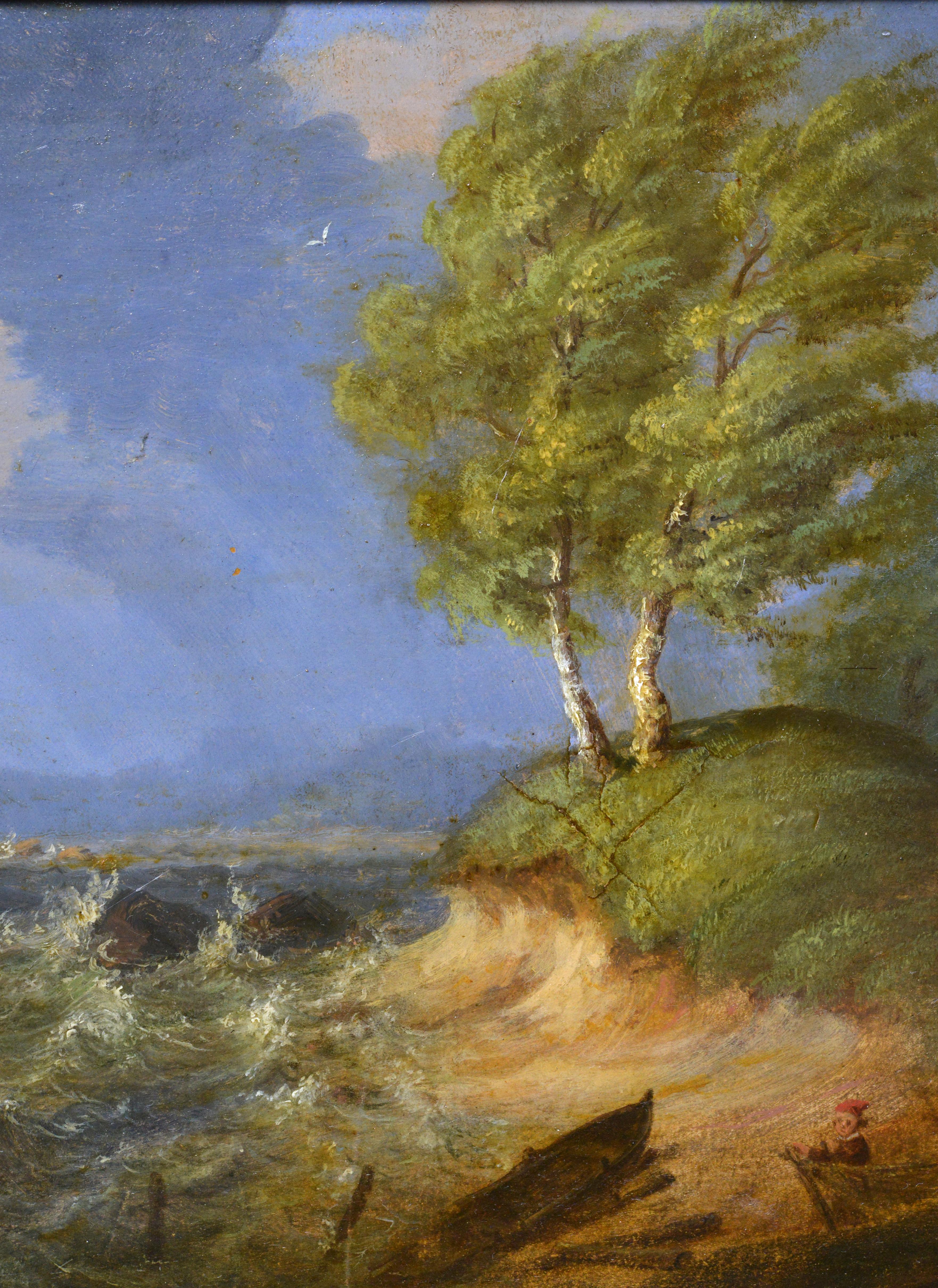 Britische Meereslandschaft, Sturm an der Küste, Ölgemälde von David Cox, 19. Jahrhundert im Angebot 3