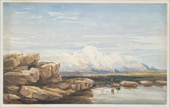 A.A. Moore - Inghilterra Acquerello originale del XIX secolo