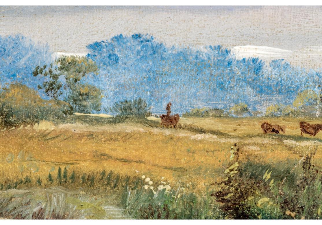 David Cox (UK, 1783-1859) Oil On Board, Landscape With Cows For Sale 1