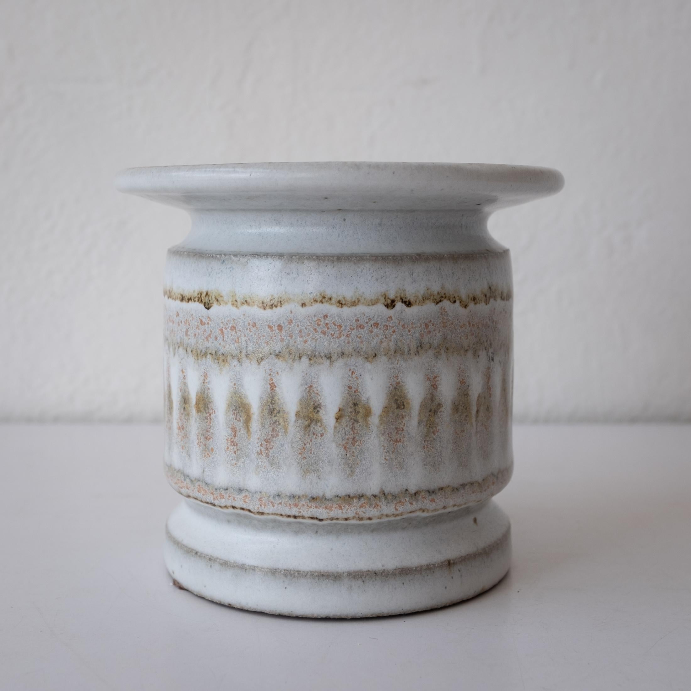 David Cressey and Robert Maxwell Earthgender Pottery Pedestal or Candle Holder 1