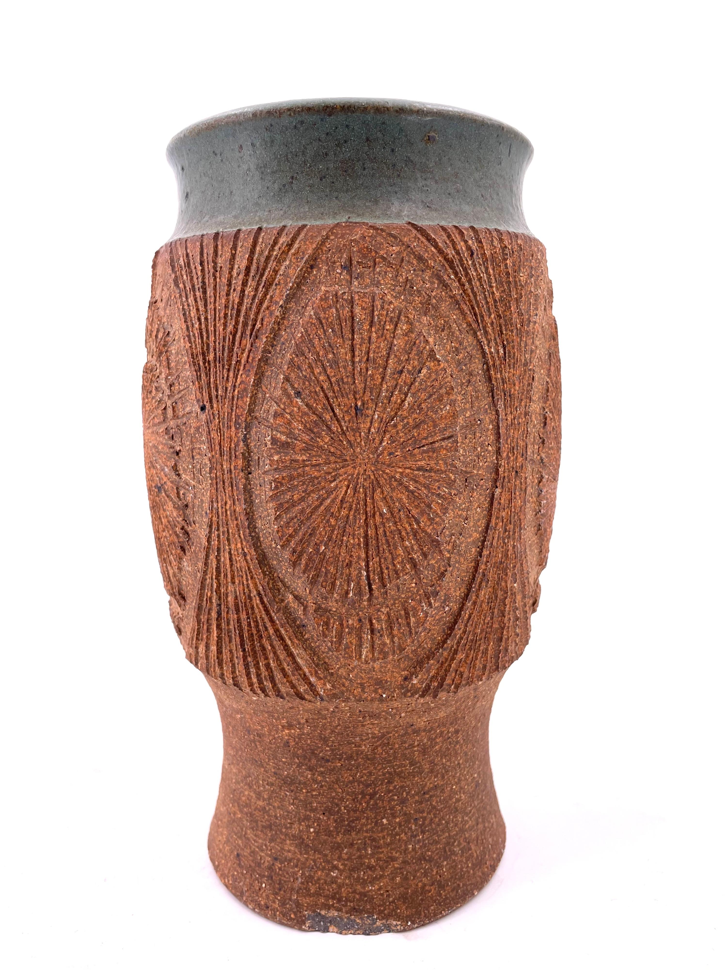 American David Cressey and Robert Maxwell Earthgender Rare Vase Signed