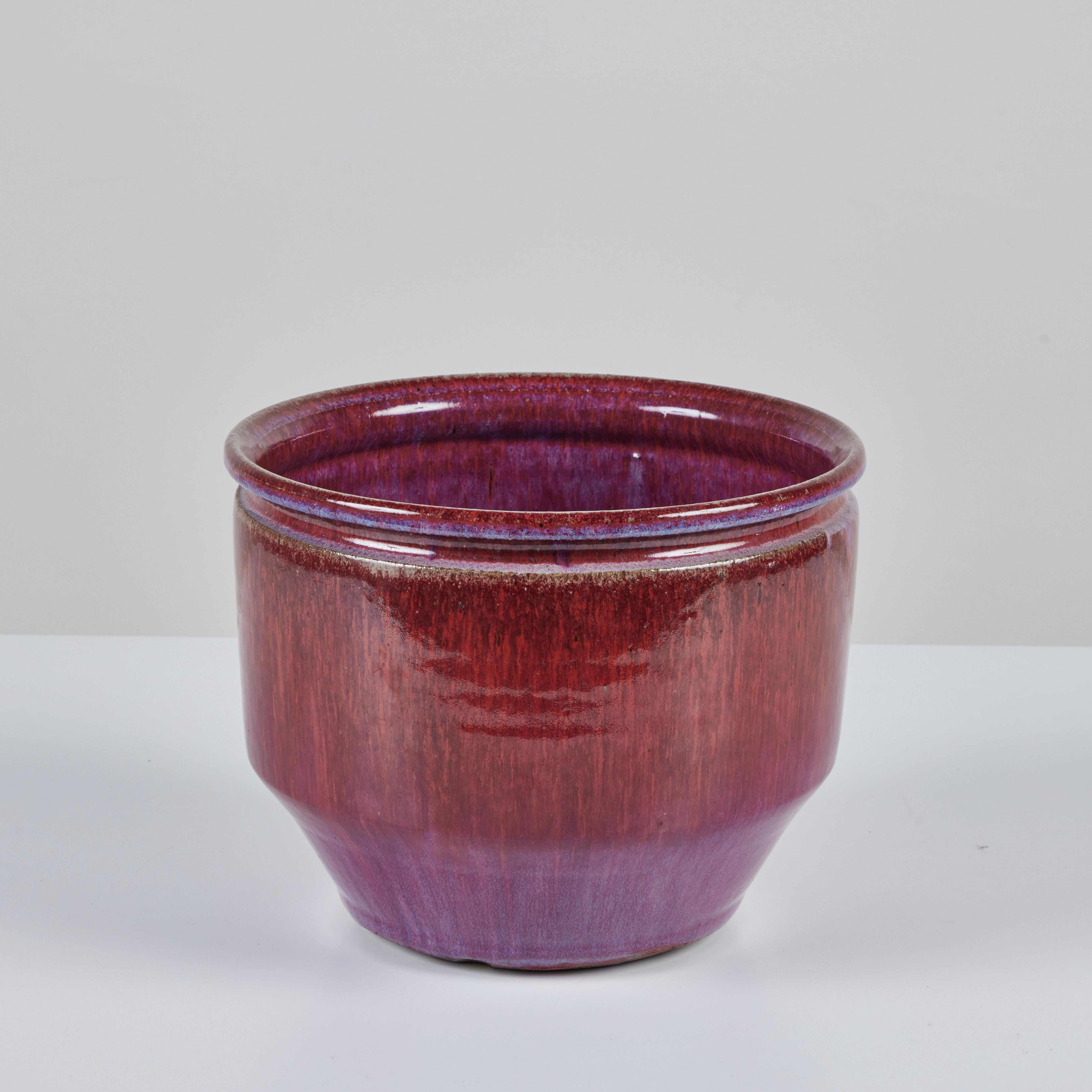 American David Cressey and Robert Maxwell Ombre Glazed Table Top Planter for Earthgender For Sale