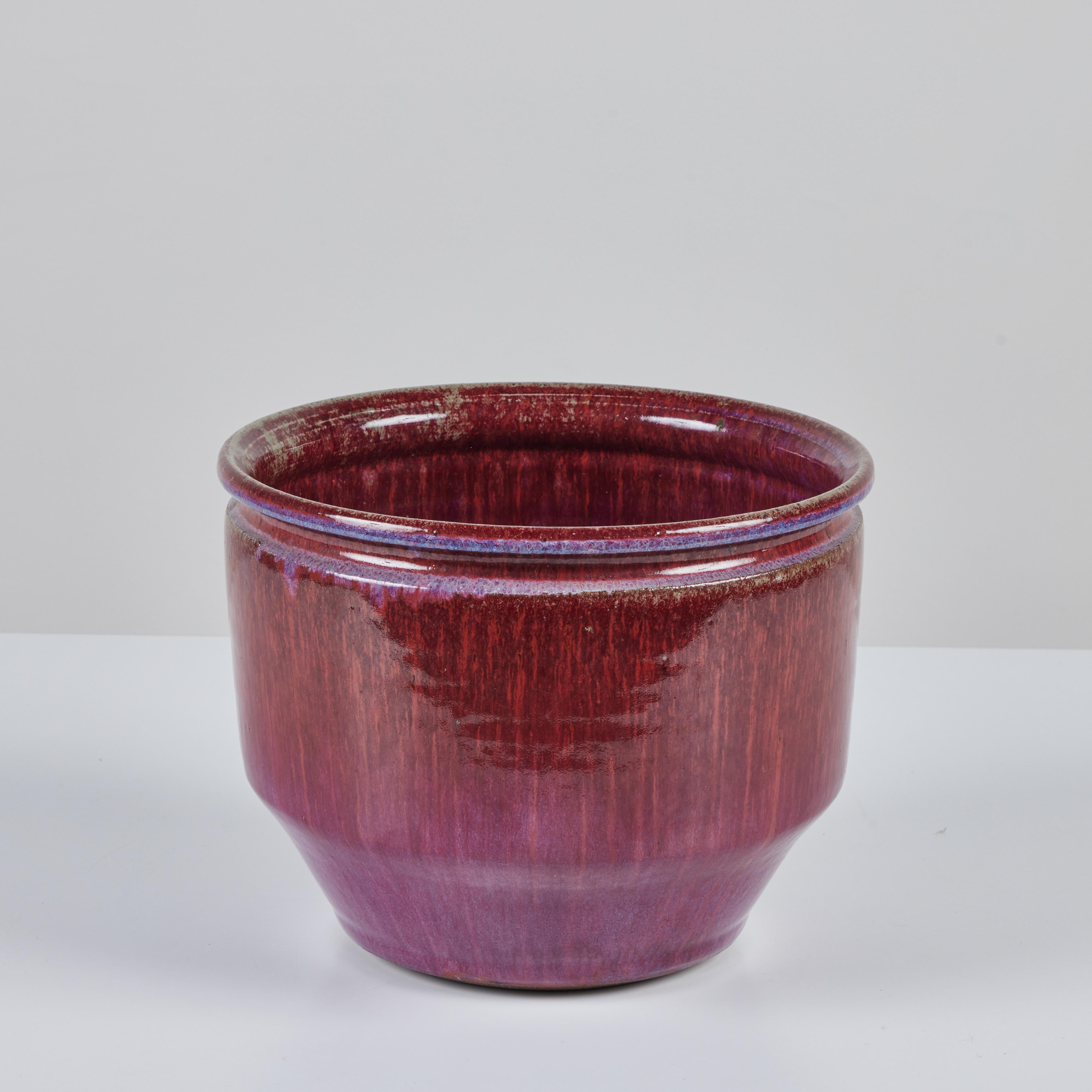 Ceramic David Cressey and Robert Maxwell Ombre Glazed Table Top Planter for Earthgender For Sale