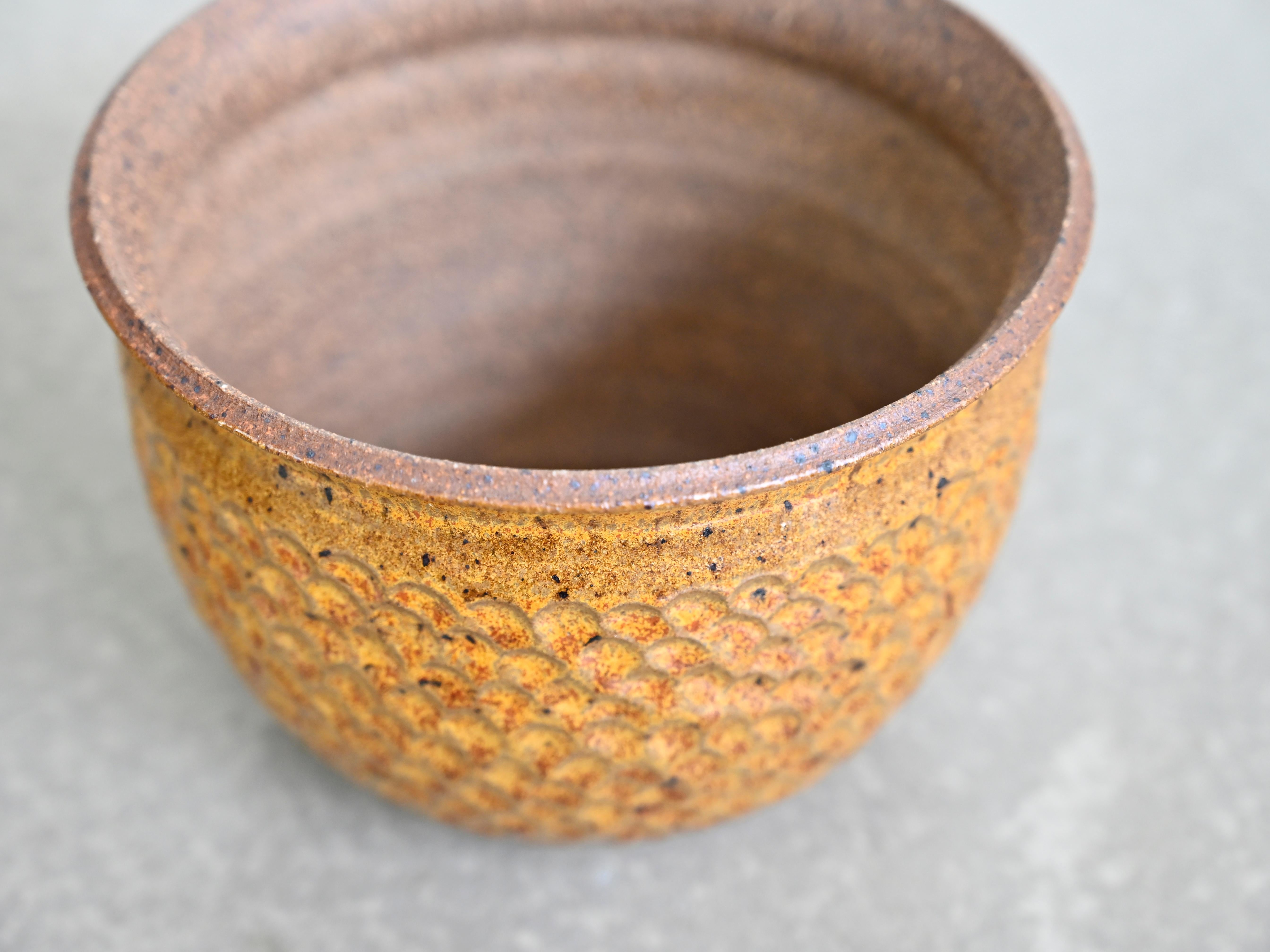 Mid-Century moderno David Cressey and Robert Maxwell Thumbprint Planter per Earthgender - anni '70 in vendita