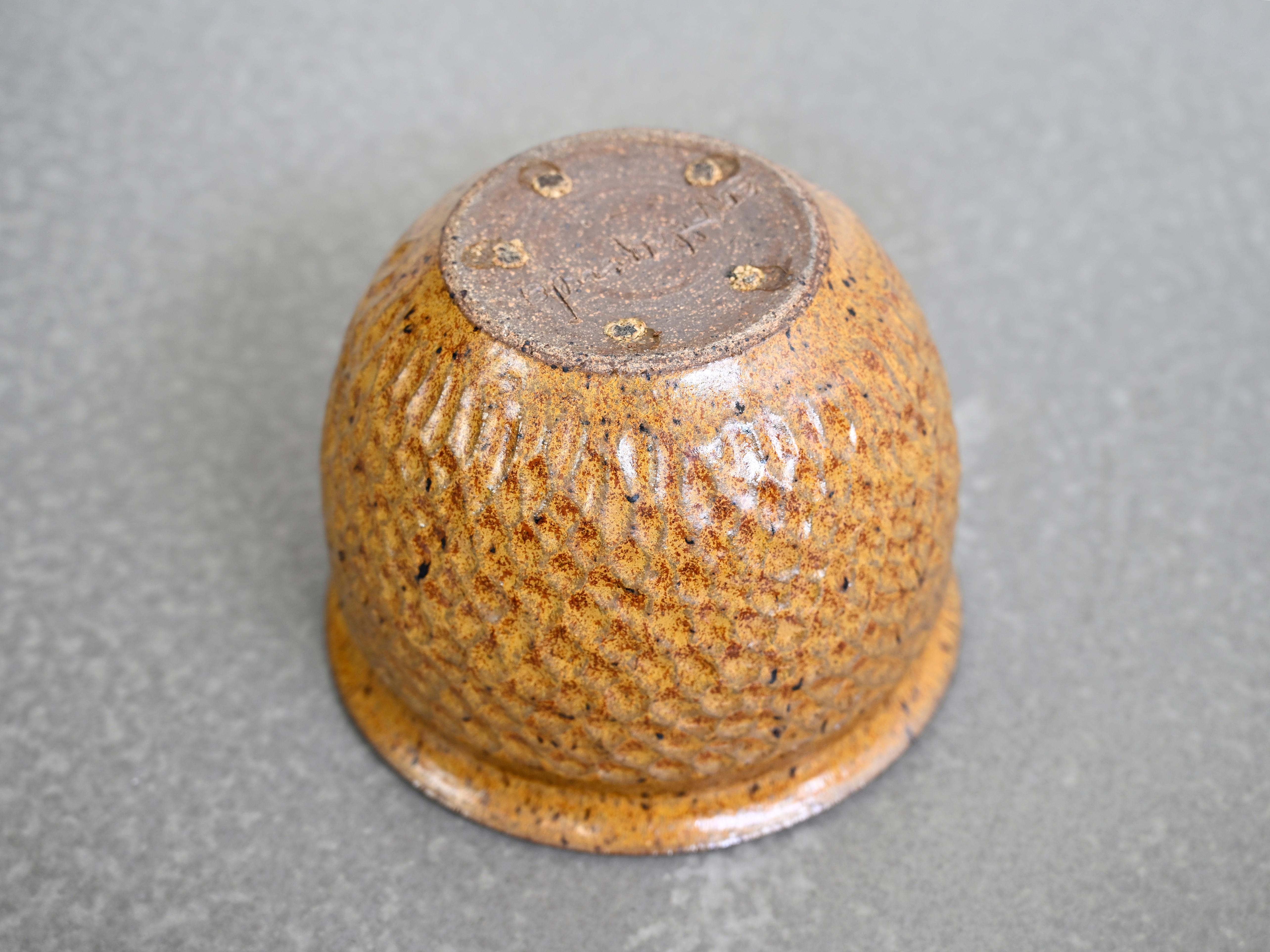Ceramica David Cressey and Robert Maxwell Thumbprint Planter per Earthgender - anni '70 in vendita