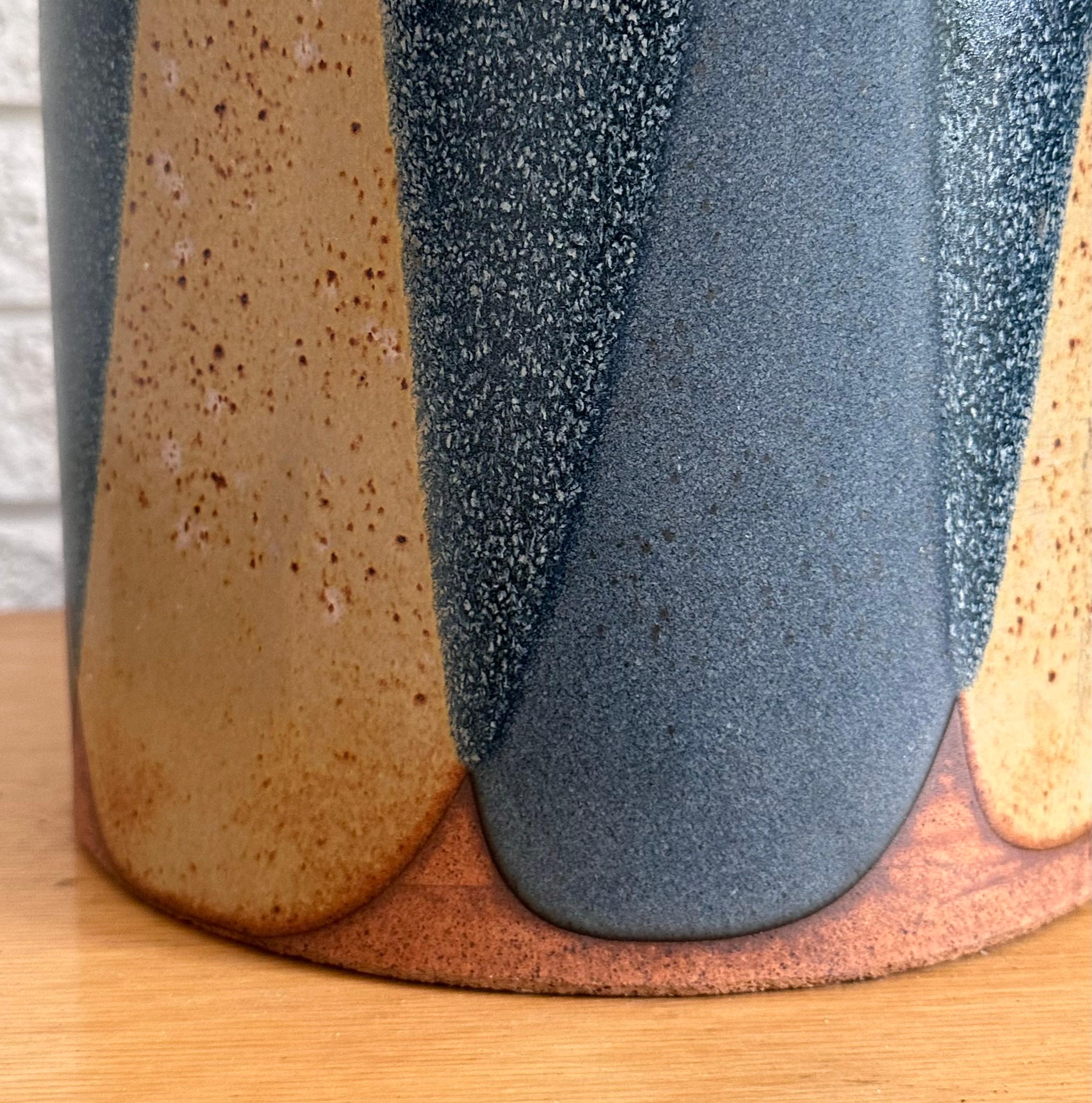 David Cressey Architectural Pottery Pro Artisan Flame Glaze Stoneware Planter 5
