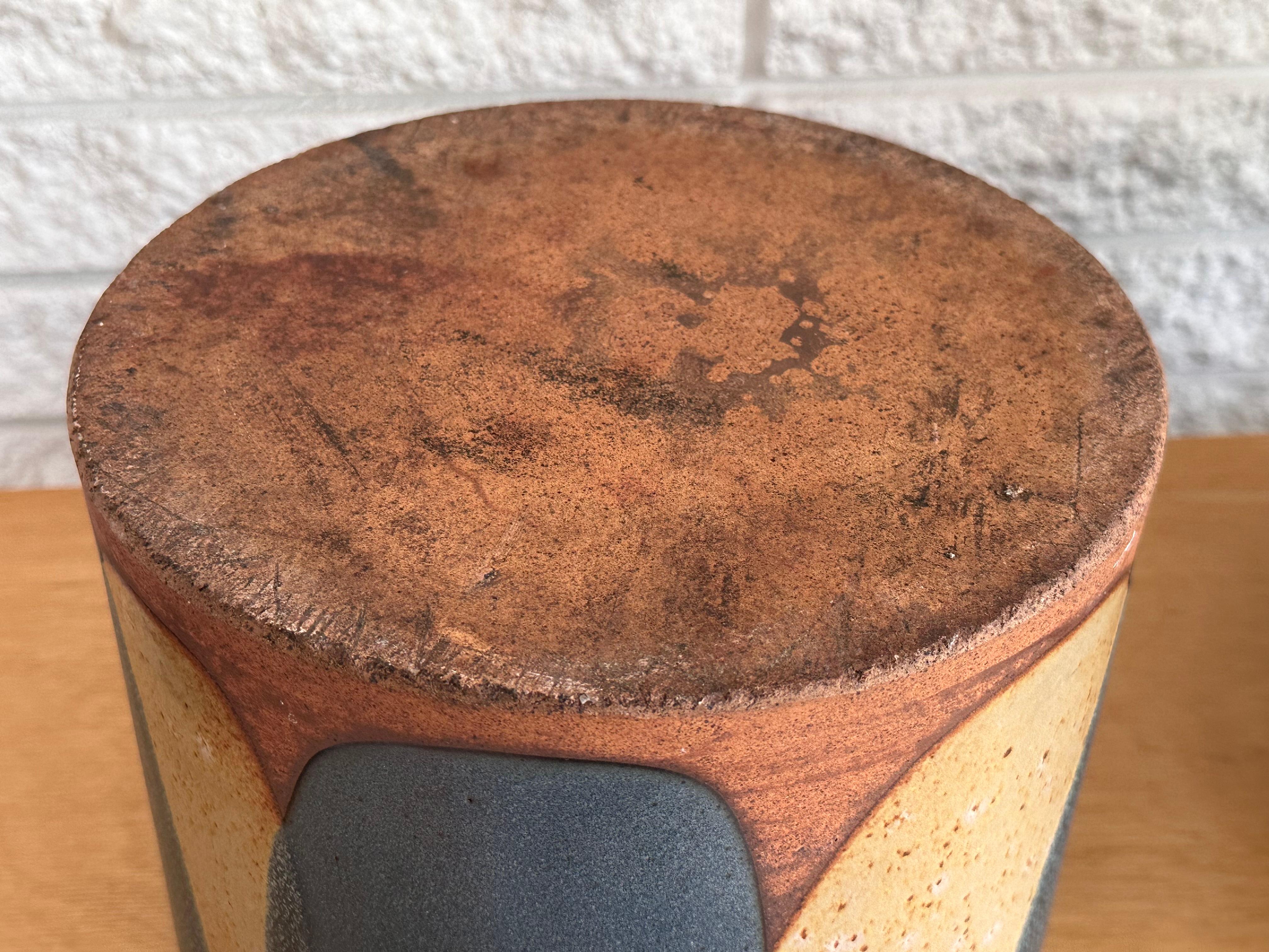 David Cressey Architectural Pottery Pro Artisan Flame Glaze Stoneware Planter 7