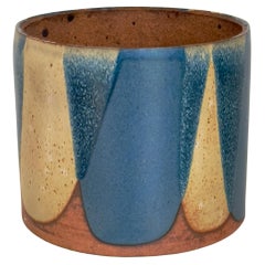 David Cressey Architectural Pottery Pro Artisan Flame Glaze Stoneware Planter