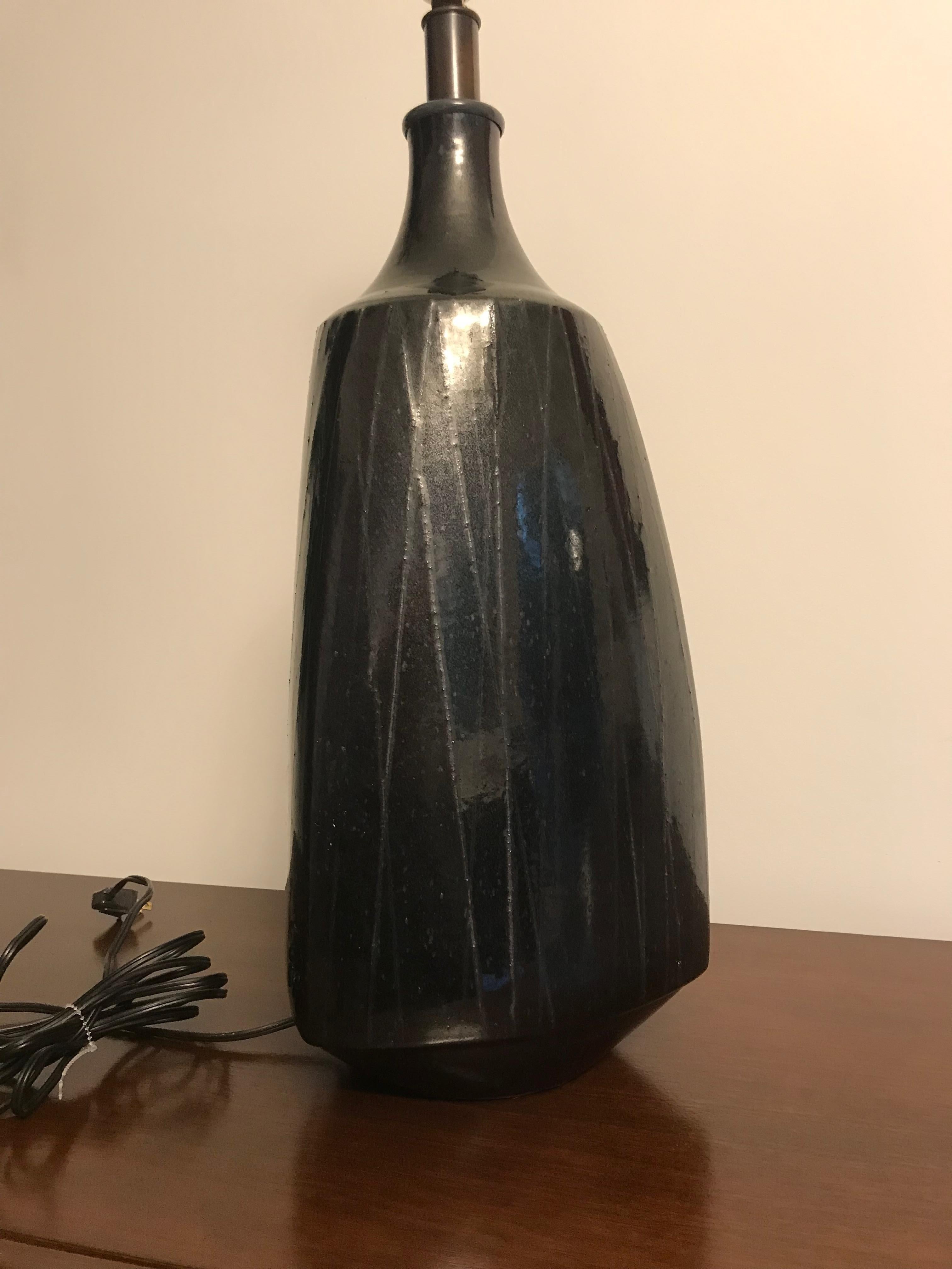 Stoneware 'Random Line' Lamp David Cressey  For Sale 2