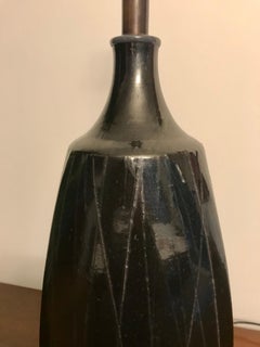 Stoneware 'Random Line' Lamp David Cressey