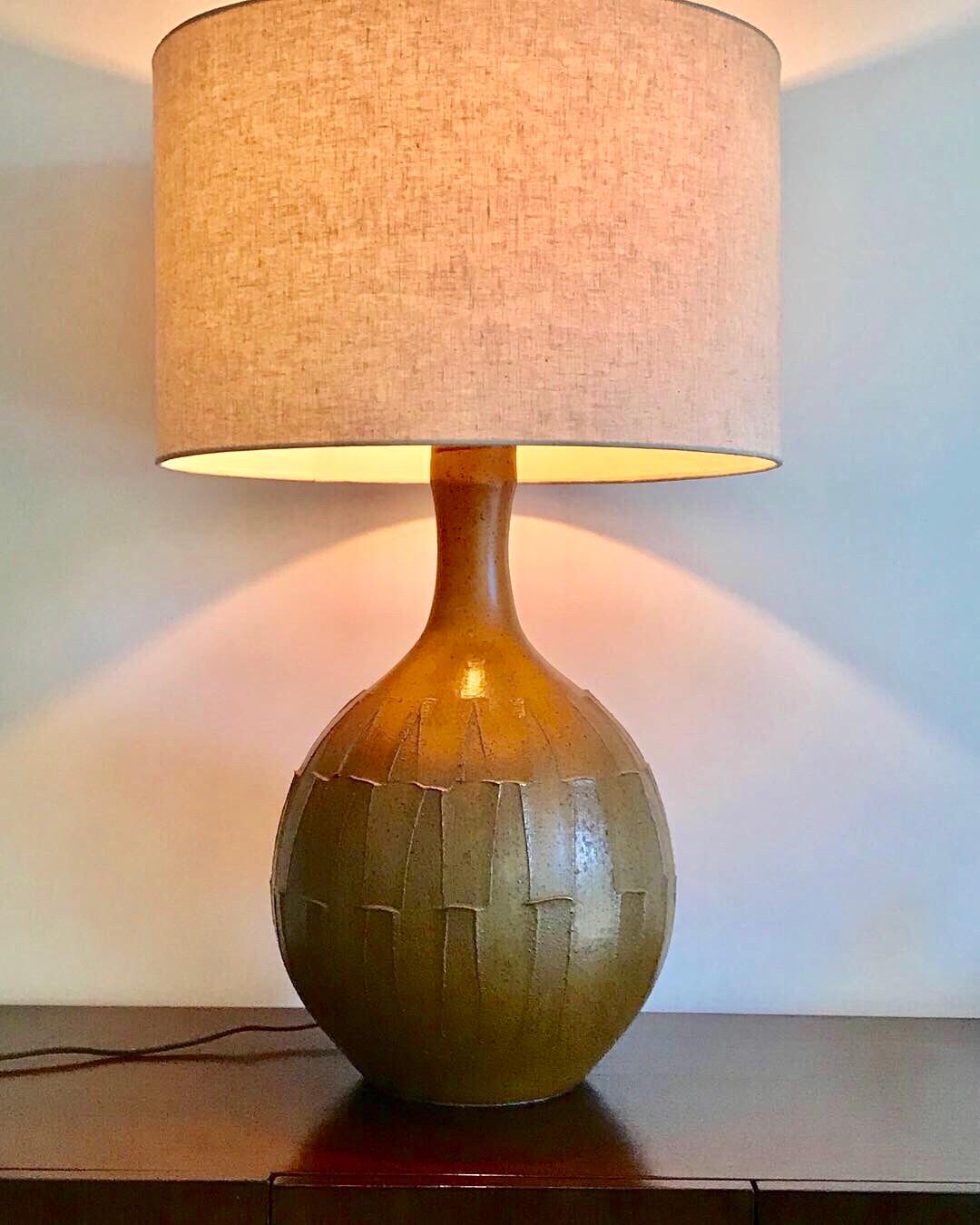 Glazed David Cressey Ceramic Lamp