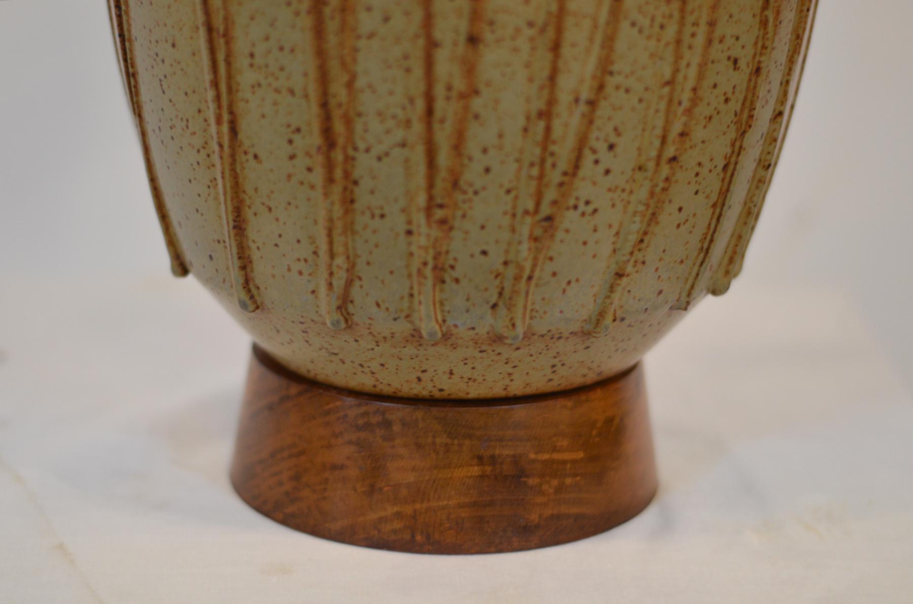 20th Century David Cressey Ceramic Pottery Lamp  For Sale