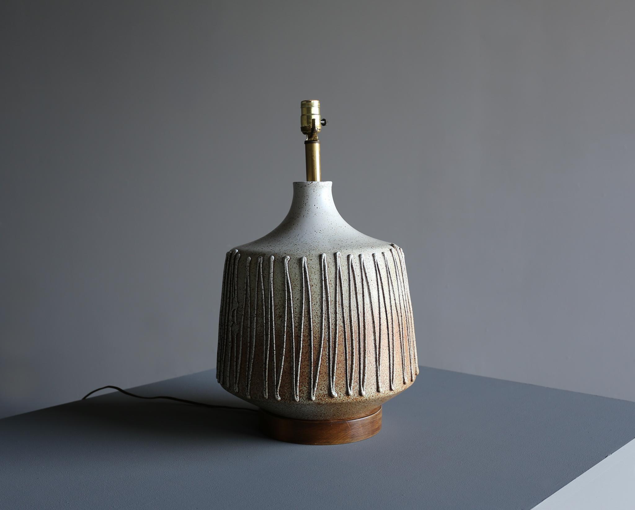 David Cressey Ceramic Table Lamp, circa 1970 6