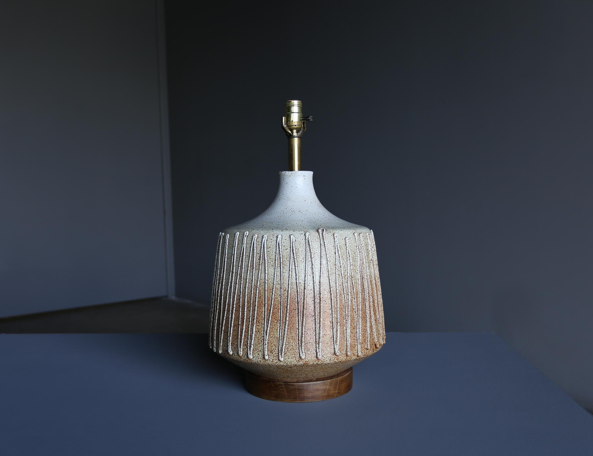David Cressey Ceramic Table Lamp, circa 1970 8