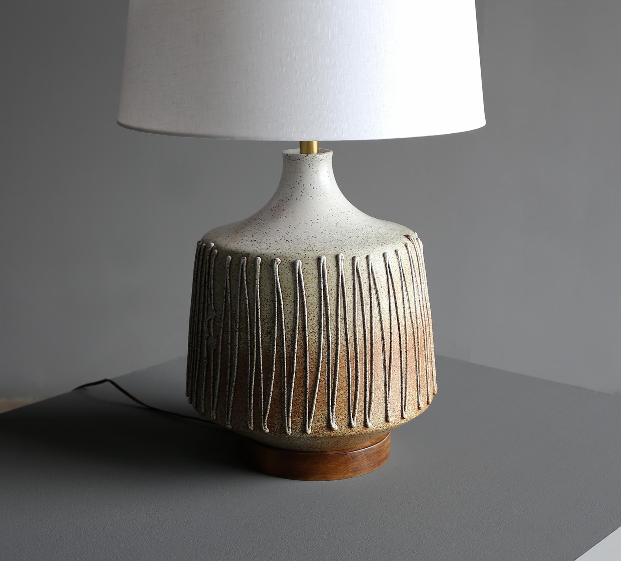 Mid-Century Modern David Cressey Ceramic Table Lamp, circa 1970