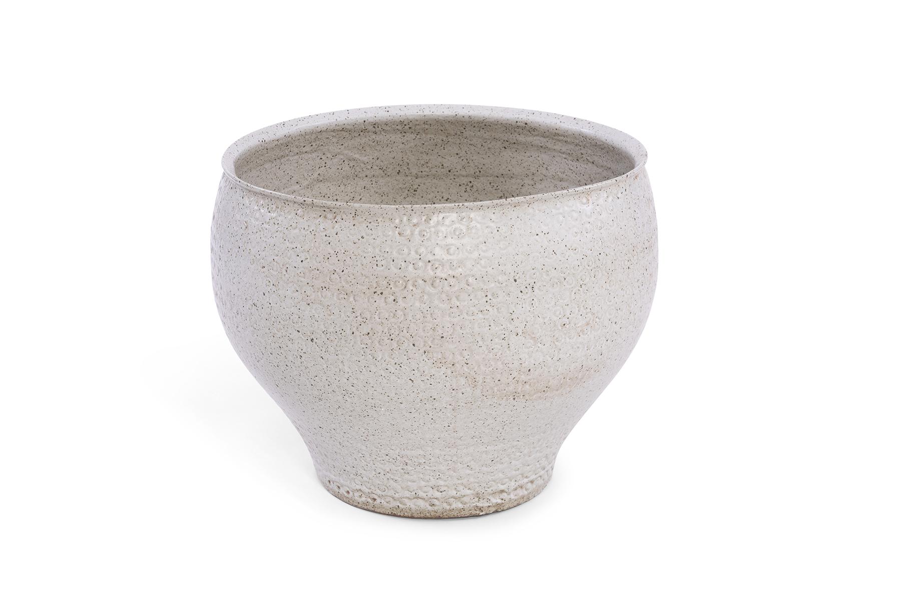 David Cressey ‘Cheerio’ vessel circa early 1960s. This all original example has tones of off whites, creams and browns.