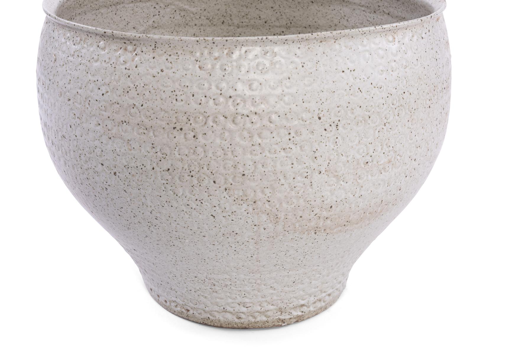 American David Cressey ‘Cheerio’ Architectural White Pottery Planter