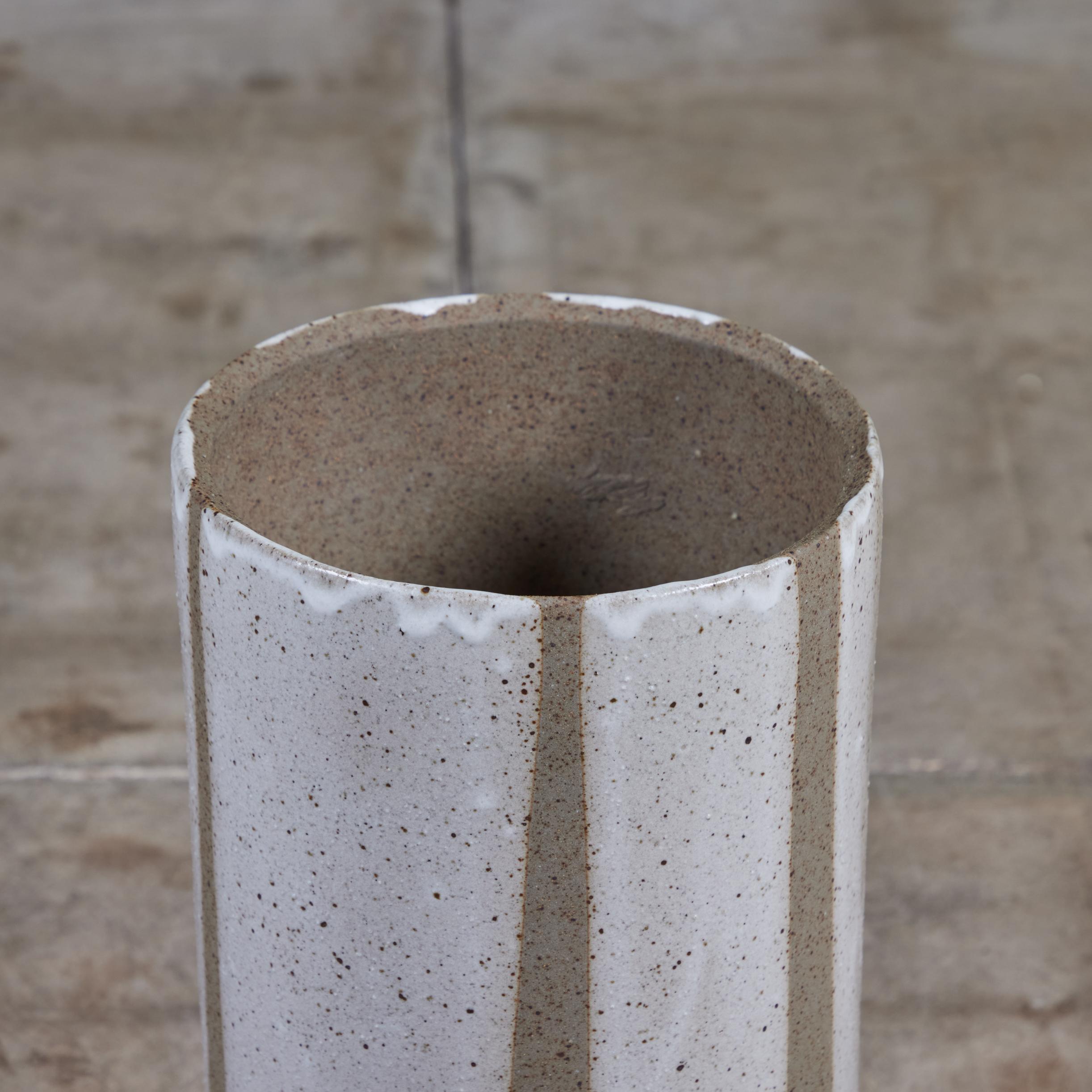 David Cressey Vaso cilindrico con smalto a fiamma per Architectural Pottery in vendita 1